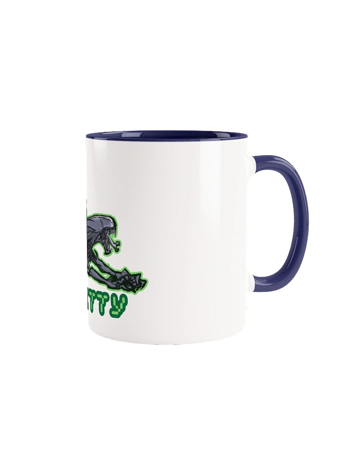 Alien Kitty Ceramic Mug with Color Inside product image (1)