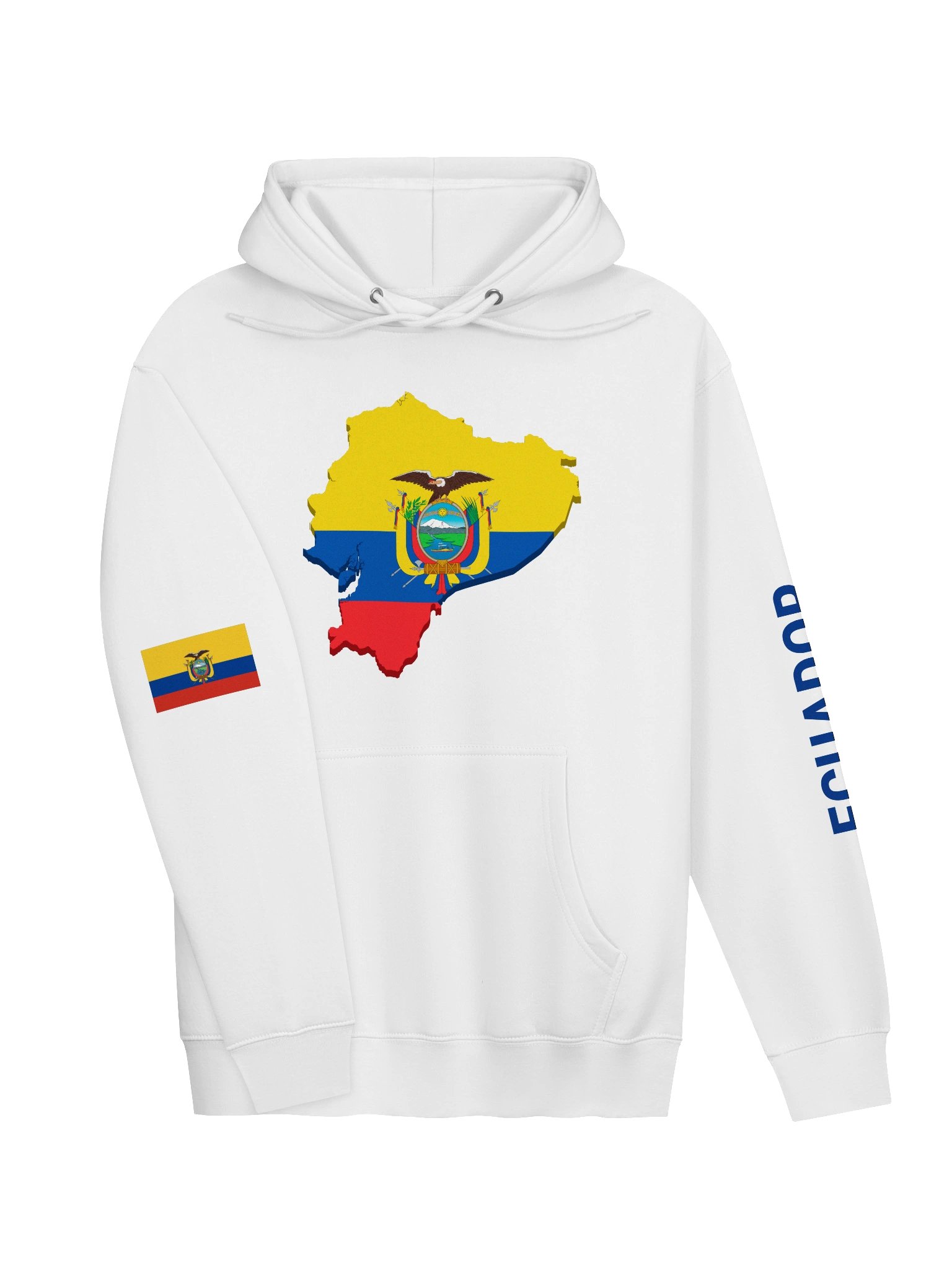 Ecuador 2026 World Cup Flag Hoodie - Premium 3-End Fleece - Unisex Hoodie product image (17)