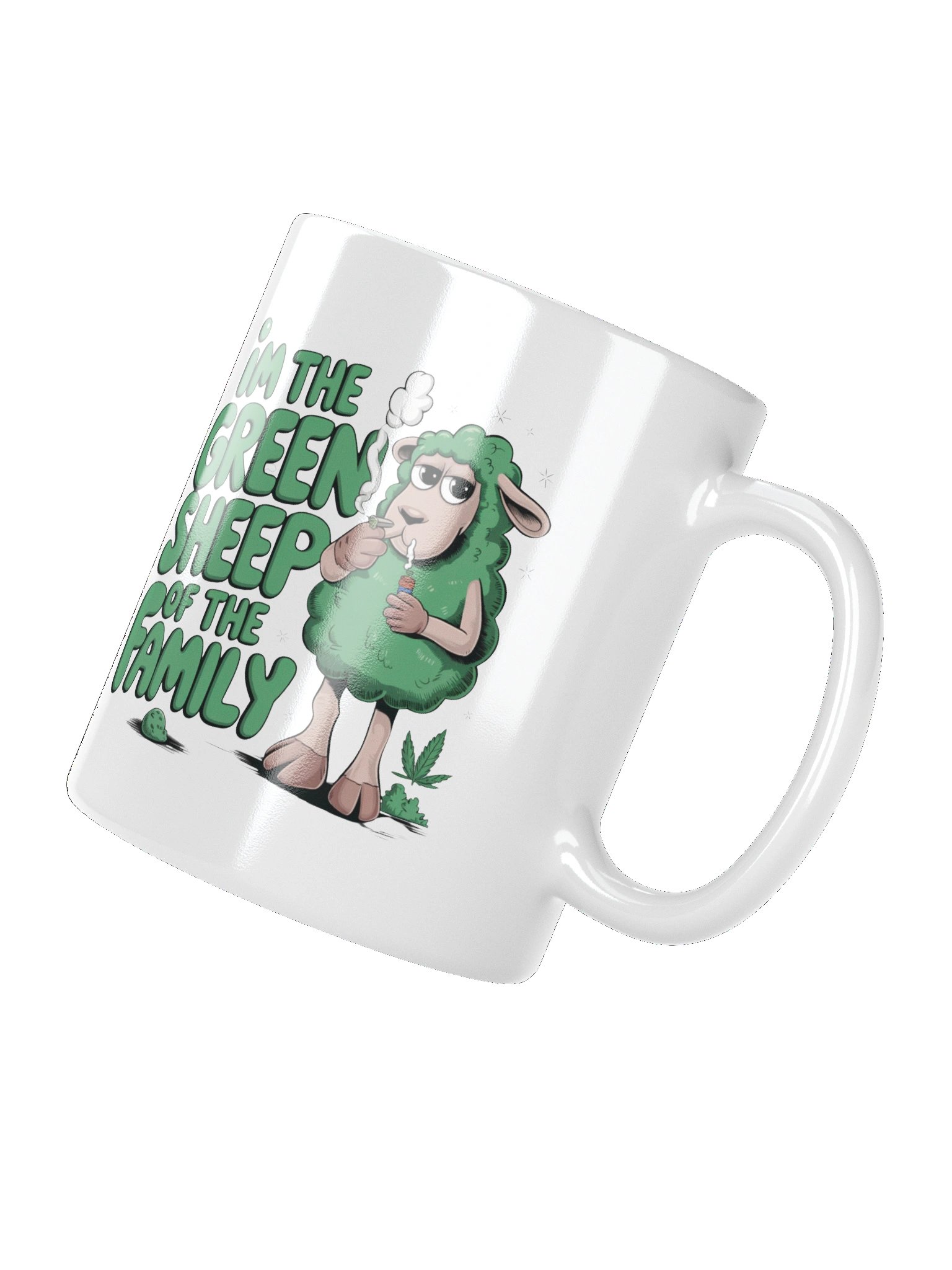Green Sheep Family Mug product image (11)