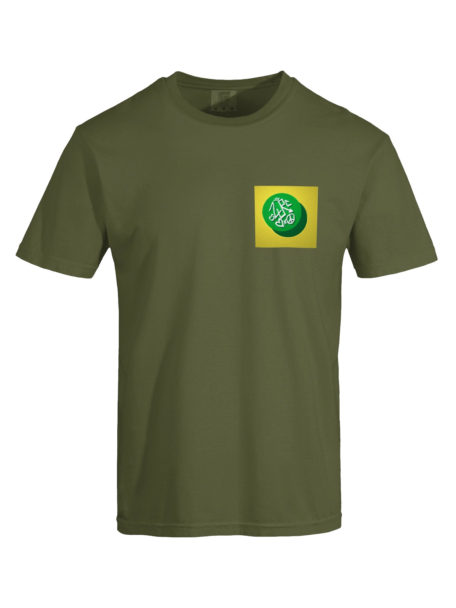 ZURC LOGO Yellow+Green Embroidered/Printed Tee product image (101)