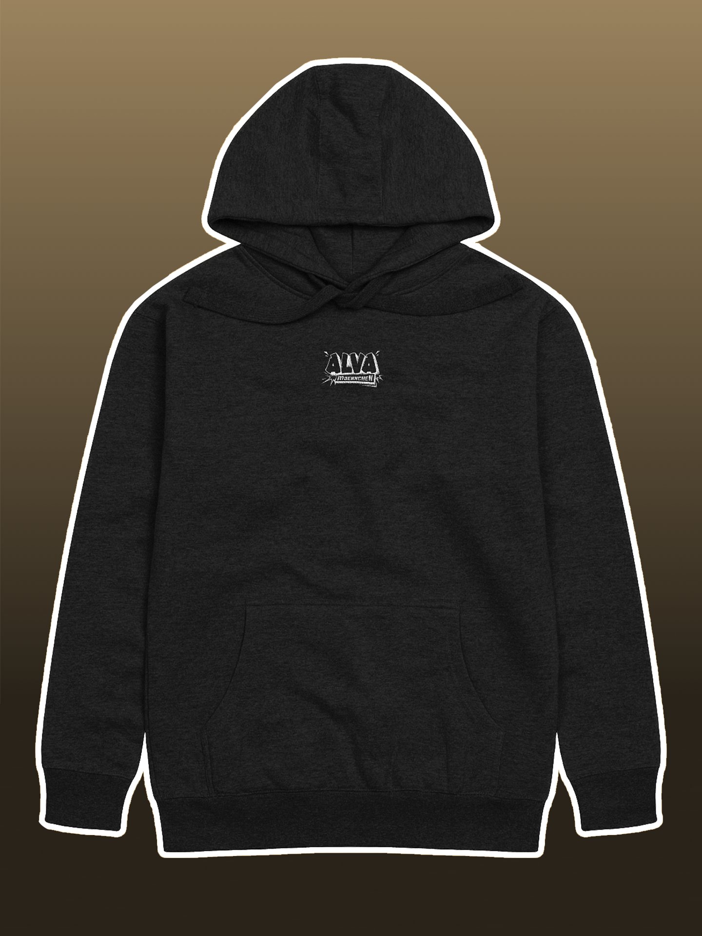 Alva Basic Hoodie - Dark Color / White Logo product image (2)
