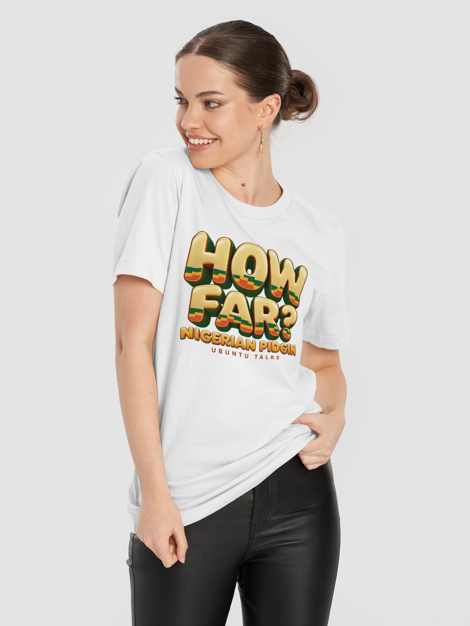 Ubuntu Talks Heritage — HOW FAR? | Nigerian Pidgin Heritage Tee product image (21)