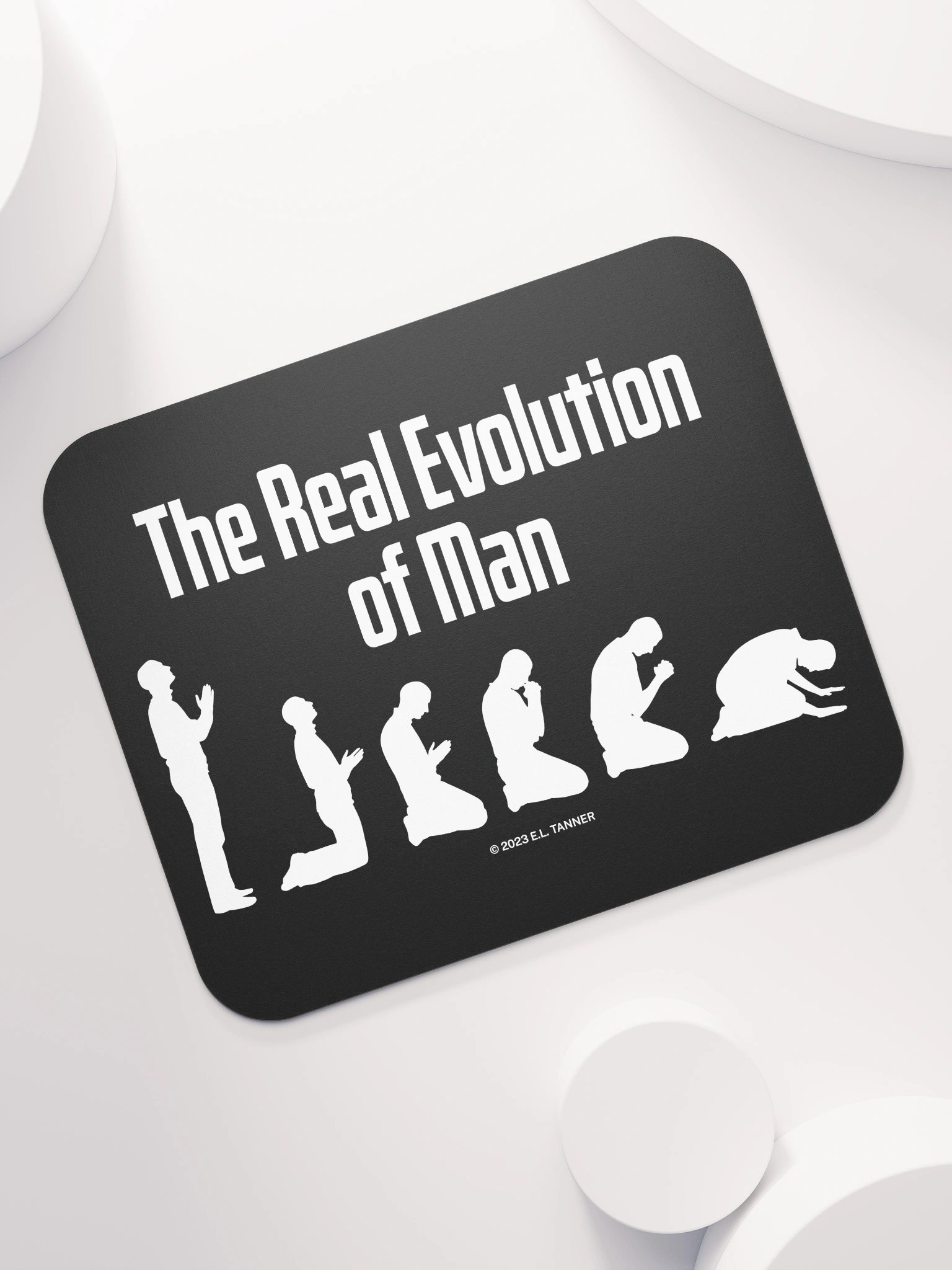 The Real Evolution of Man, Black Mouse Pad product image (7)