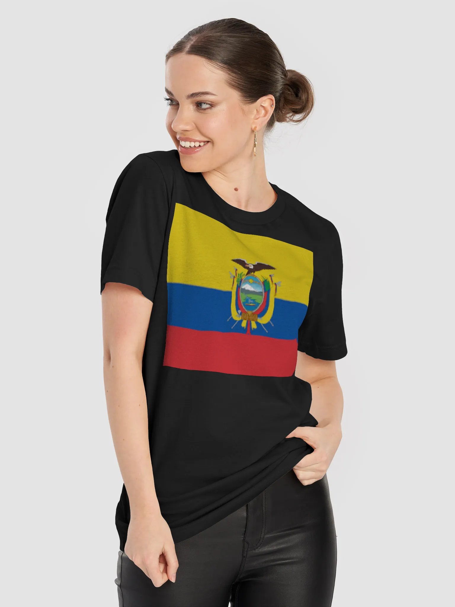 Exclusive Unisex Ecuador Flag Graphic Tee by Graphic Grove product image (9)