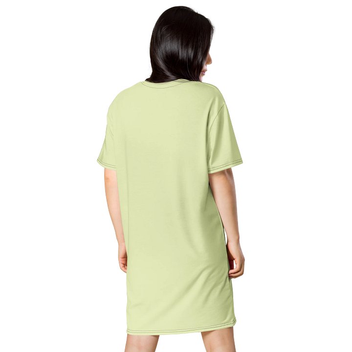 Oversized T-Shirt Dress - Crisp Snow Flurry, Sizes 2XS-6XL product image (2)
