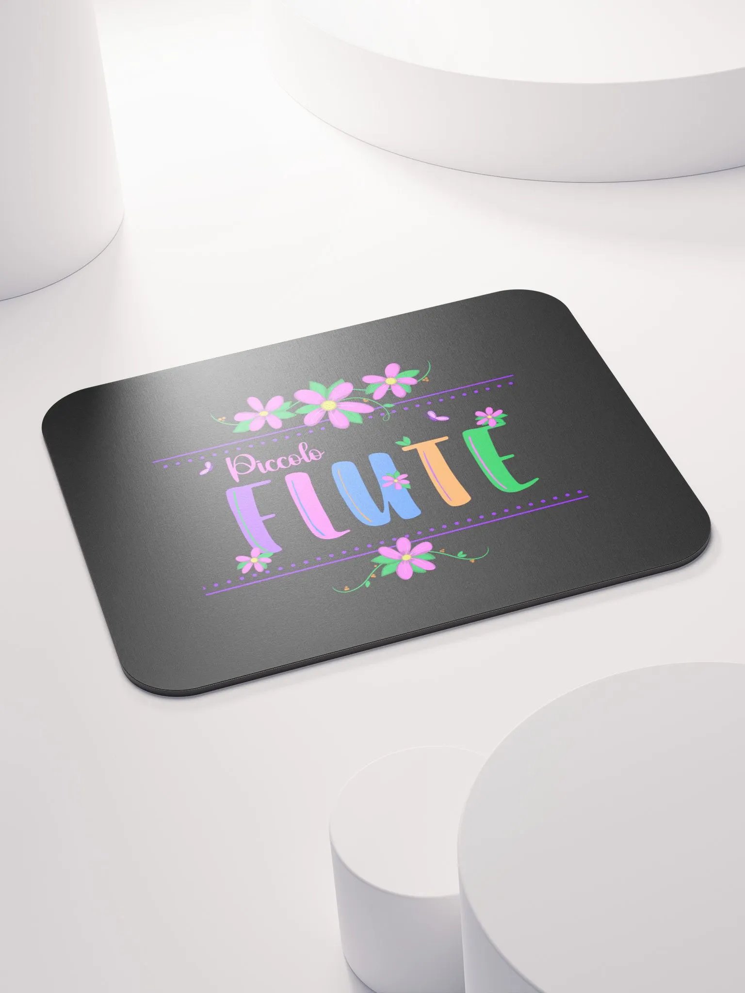 Floral Flute Piccolo Mouse Pad product image (4)
