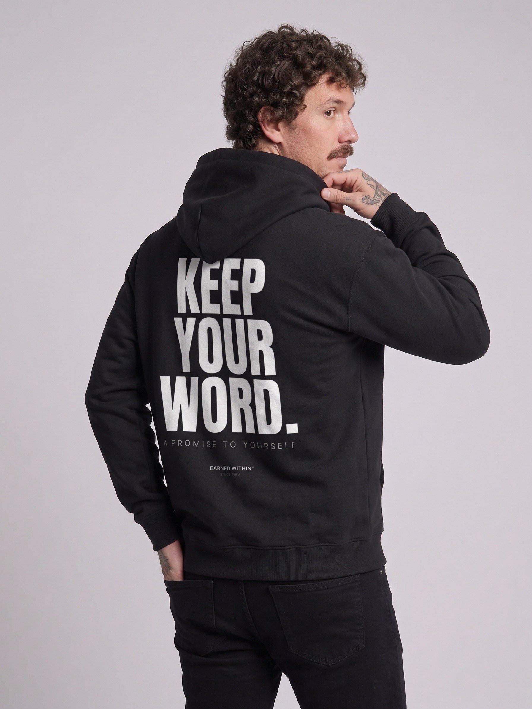 KEEP YOUR WORD HOODIE — DARK product image (2)