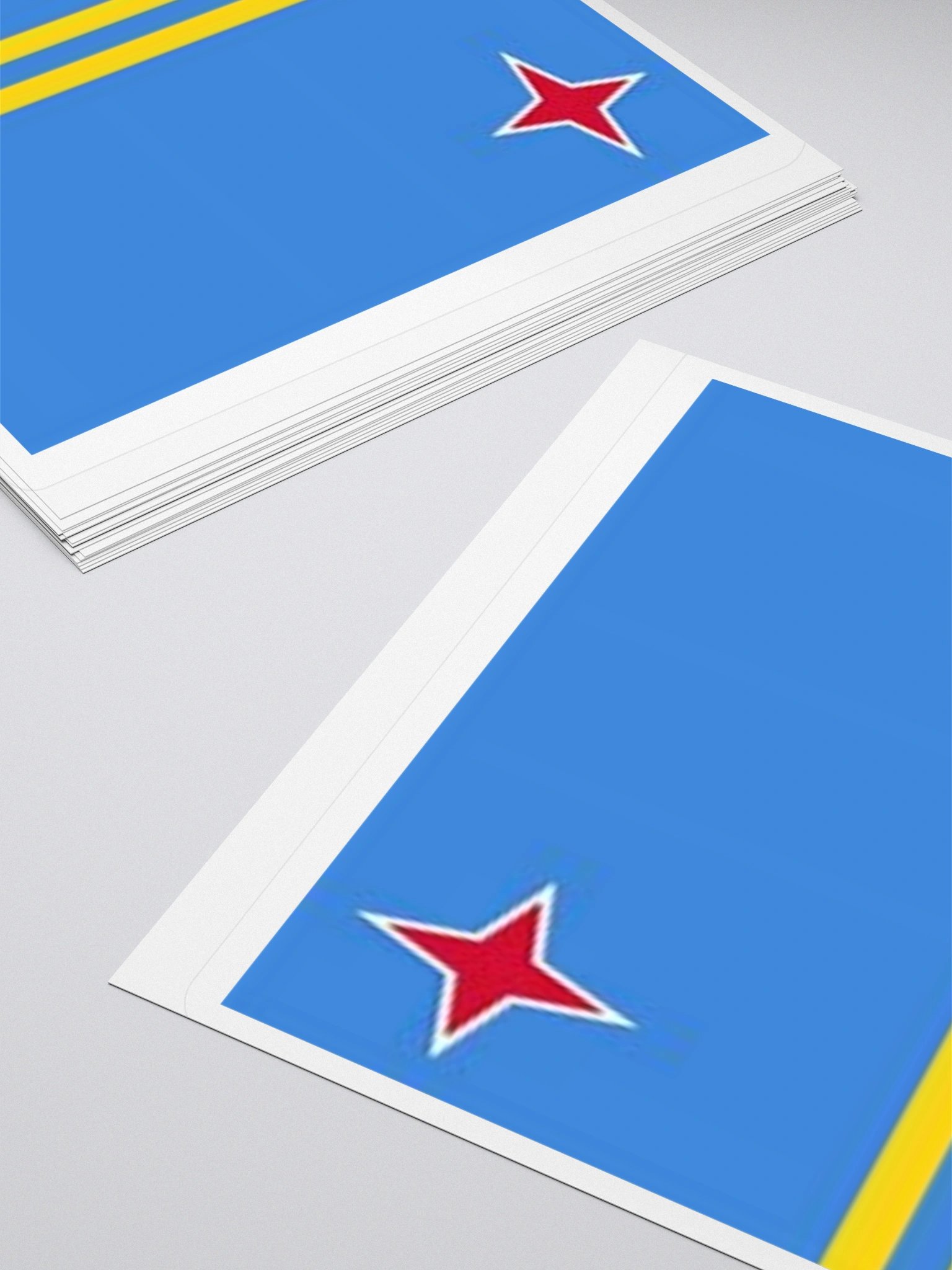 Exclusive Aruba Flag Kiss-Cut Stickers - High-Quality Vinyl, Multiple Sizes product image (12)