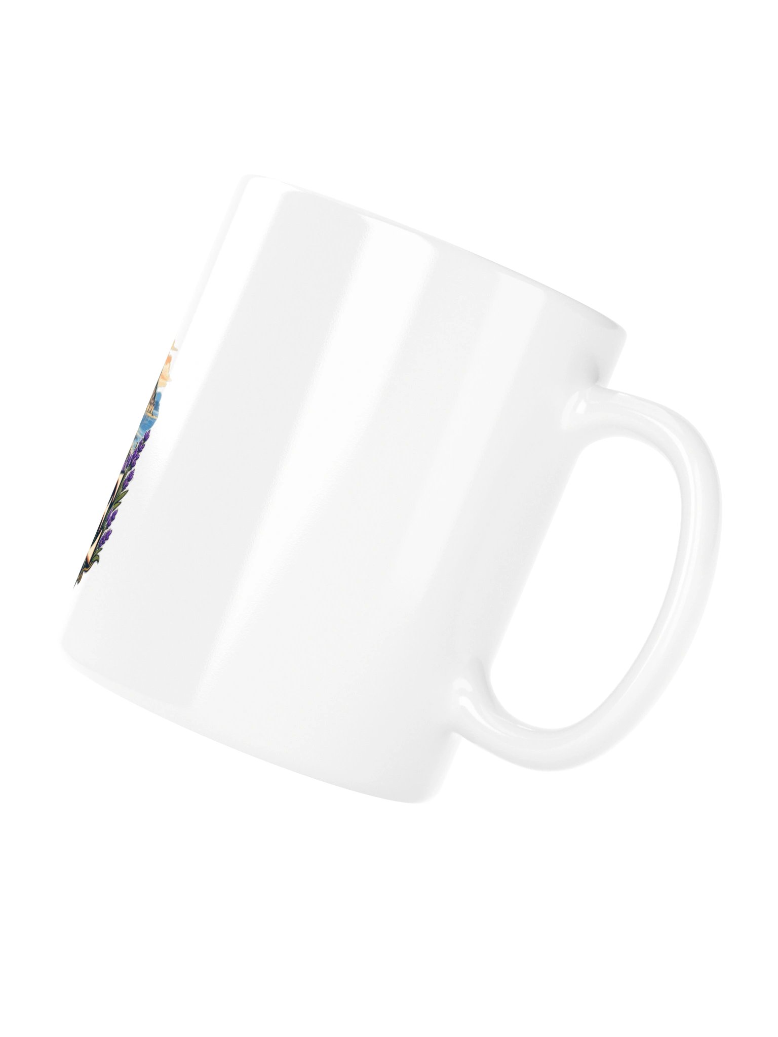 France Eiffel Tower & Lavender Ceramic Coffee Mug | WanderOdd product image (4)