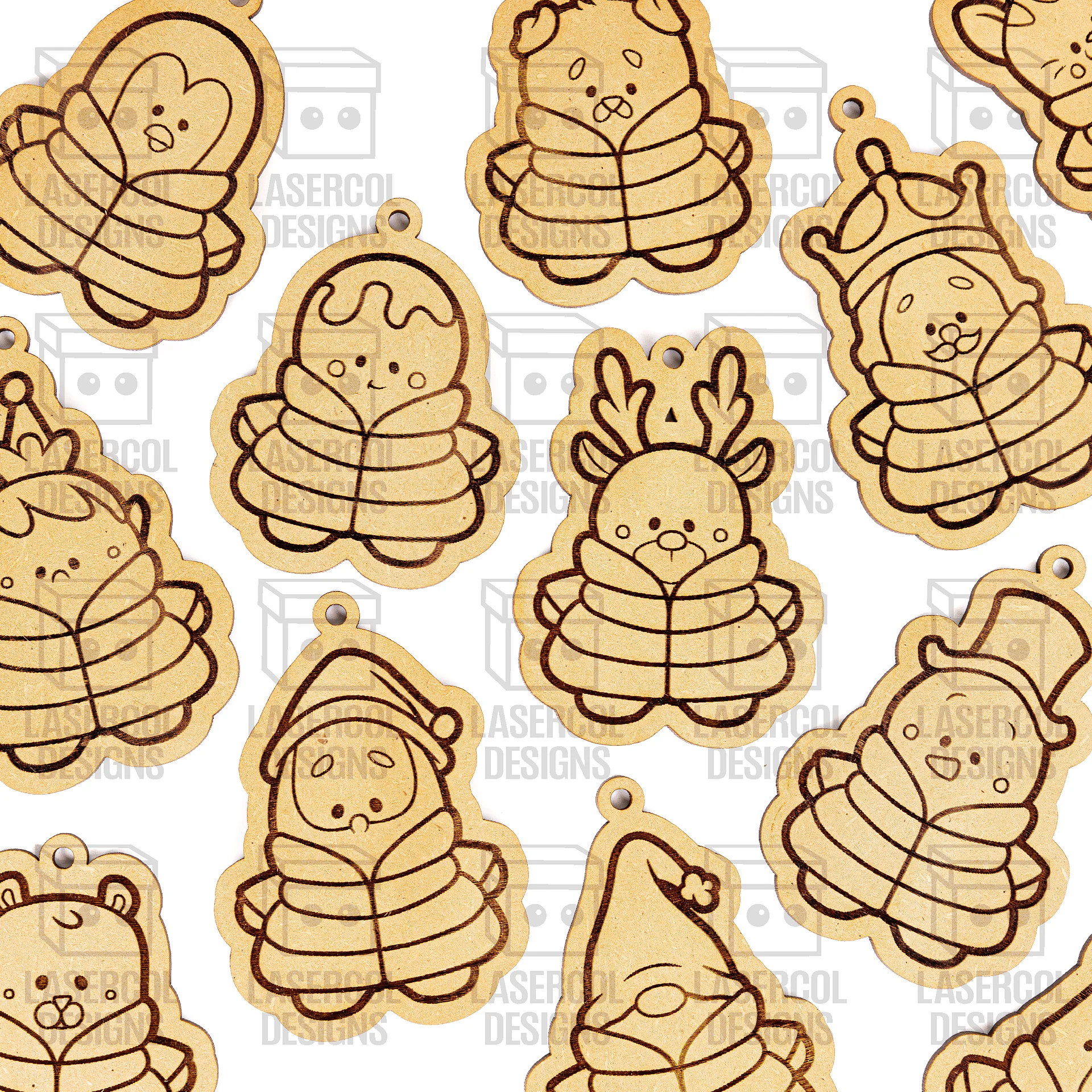 Christmas Ornaments - Laser Cut Files product image (10)