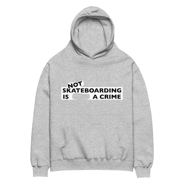NOT SKATEBOARDING IS A CRIME - Oversize Hoodie product image (2)