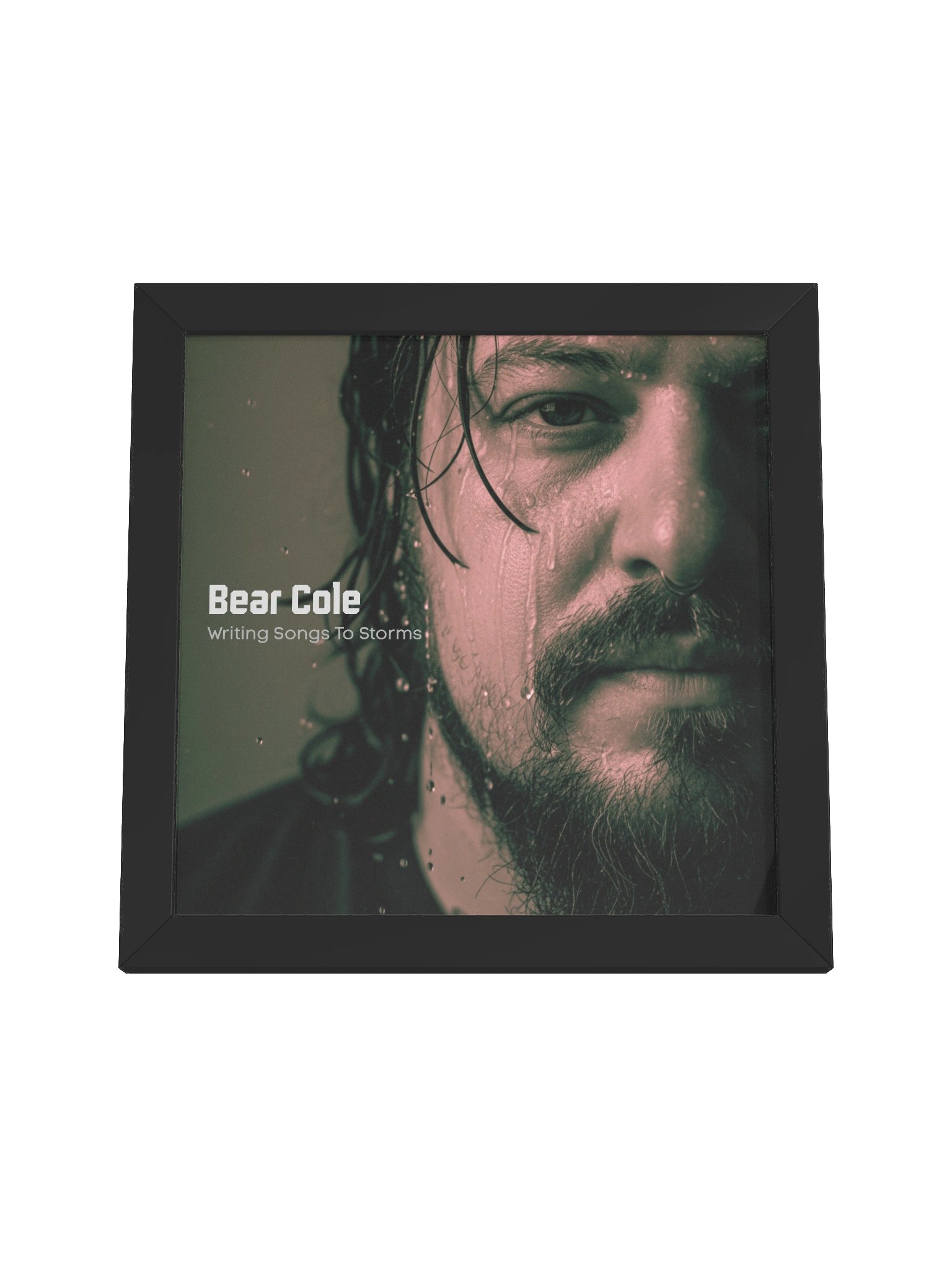 Bear Cole - Writing Songs to Storms (album cover) Framed Poster product image (7)