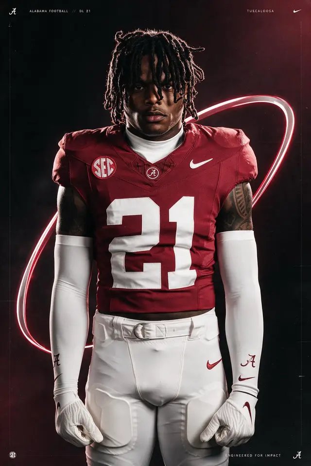 Today is officially 21 Days until The Crimson Tide returns for the 2026 Season! Meet Junior DB Dre Kirkpatrick Jr. @Dre Kirkpatrick Jr. 🎸🔥  •Position: DB •Height: 5-11 •Weight: 207 •Class: Junior •Hometown: Gadsden, Ala. •High School: Gadsden City