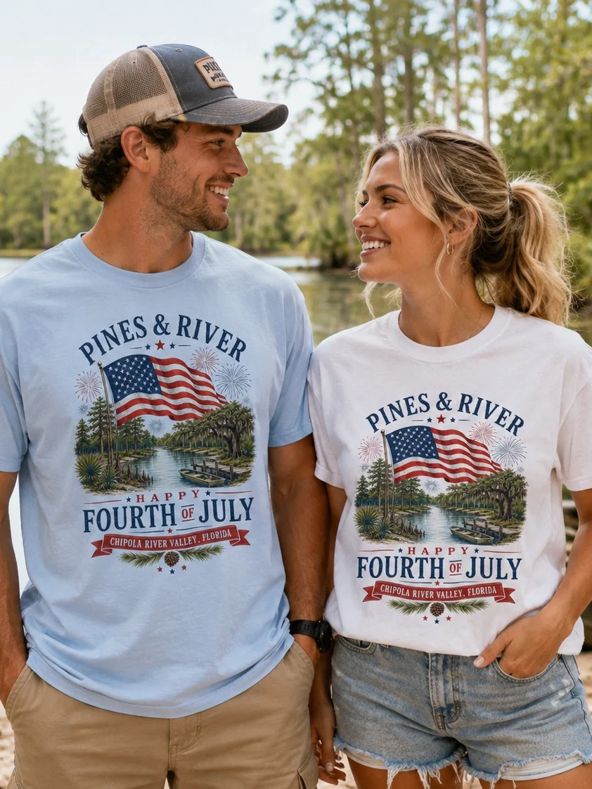 Pines & River Fourth of July Tee product image (1)