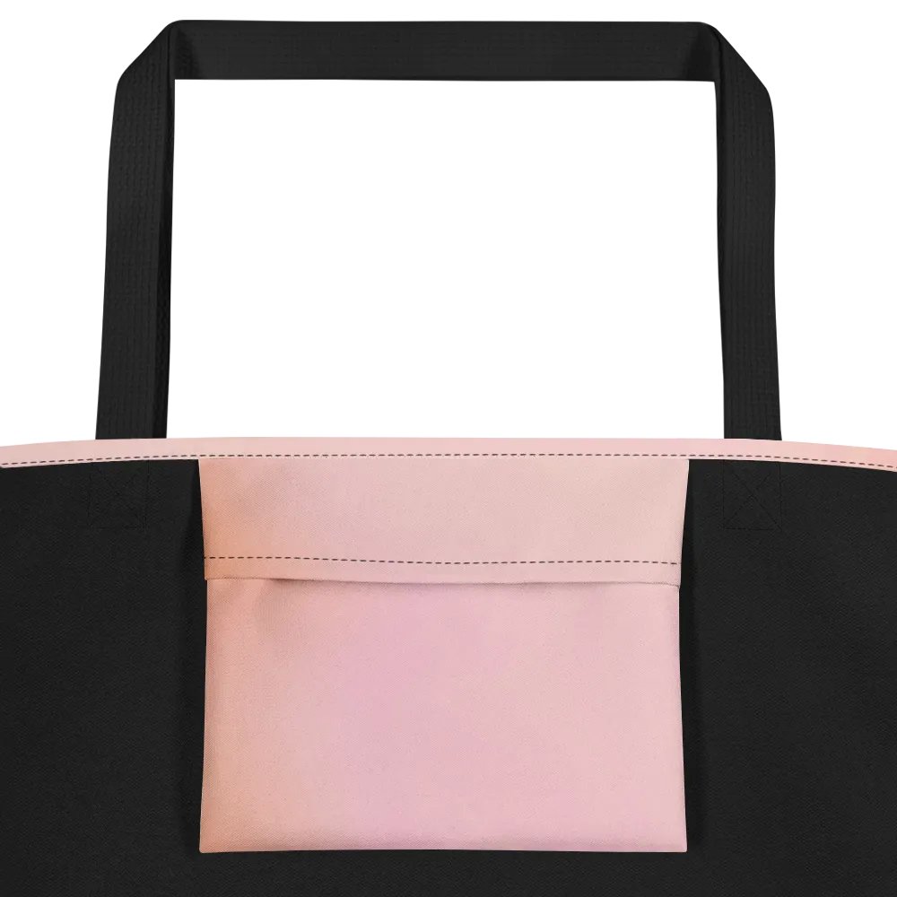 Large Tote Bag (Pink/Orange Gradient) product image (4)