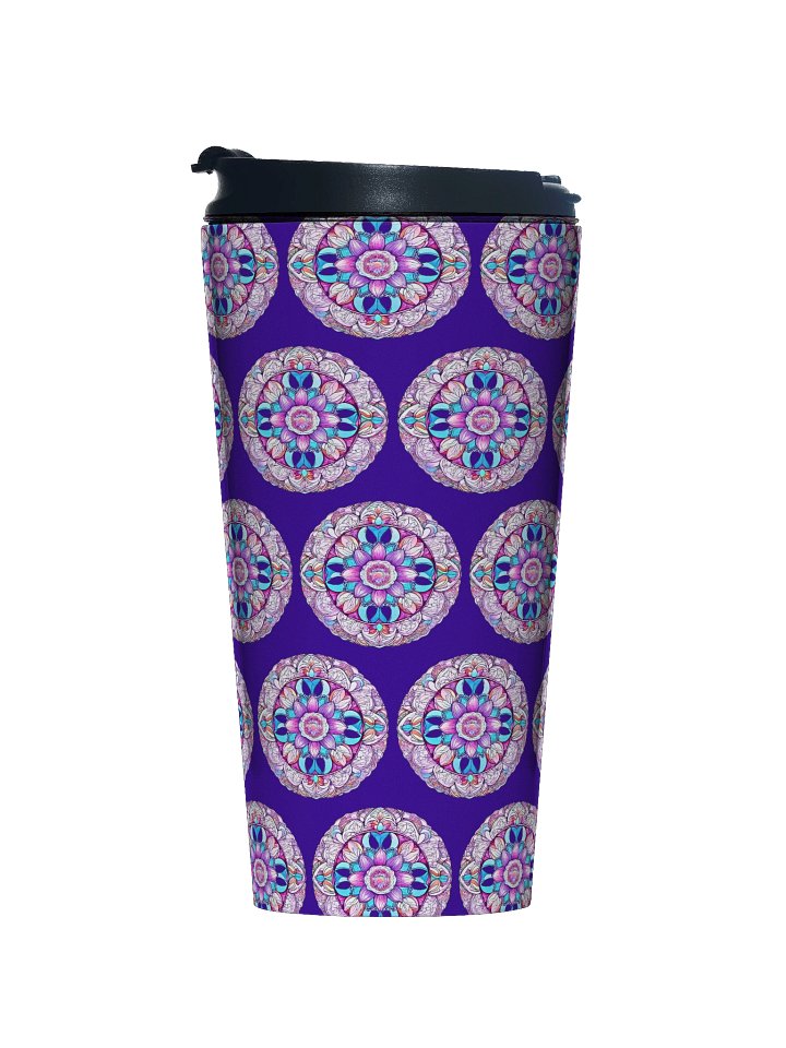 Moonlit Garden Mandala - Stainless Steel Travel Mug product image (1)