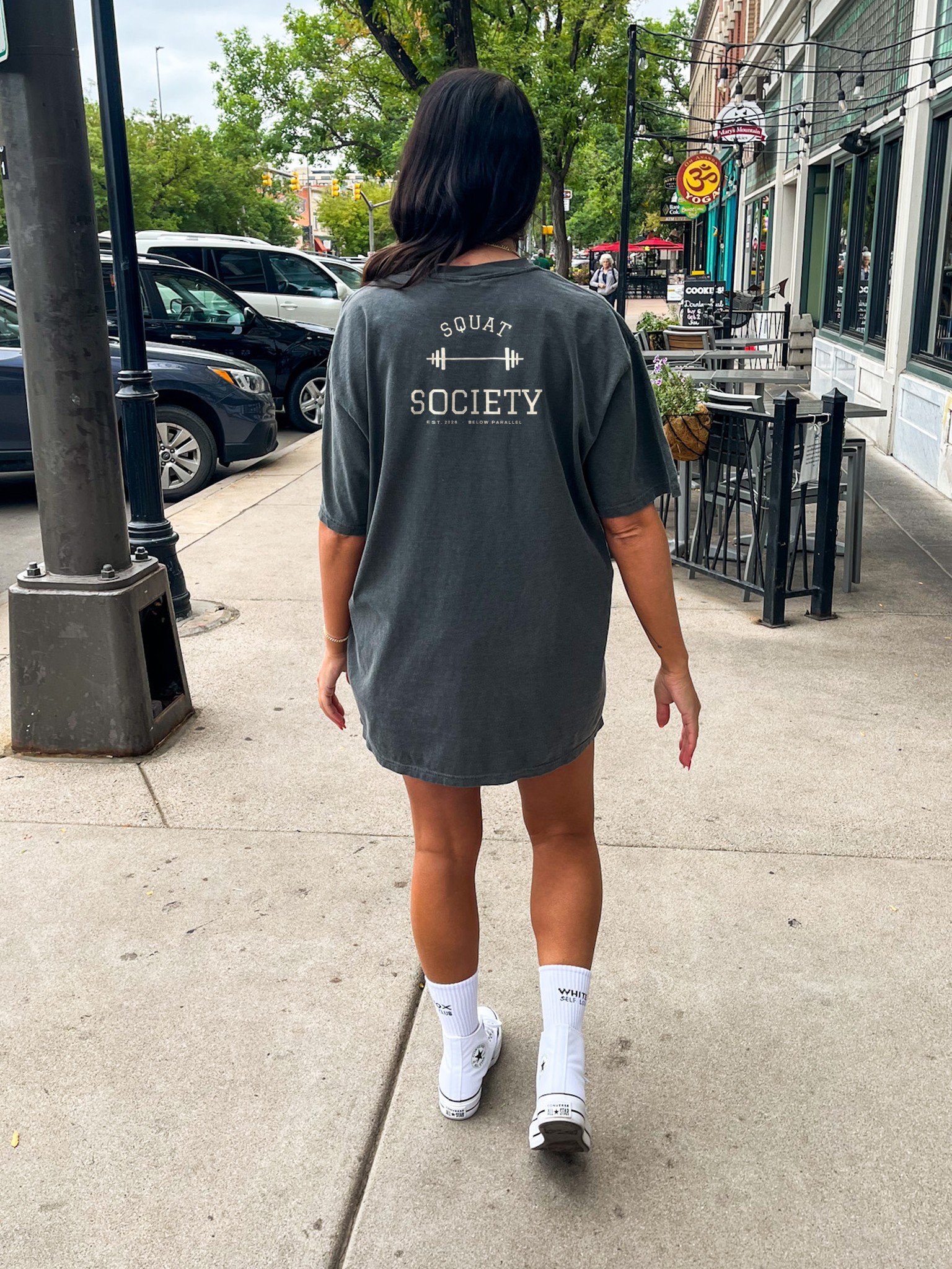 Squat Society Oversized Gym Tee | Pump Cover product image (3)