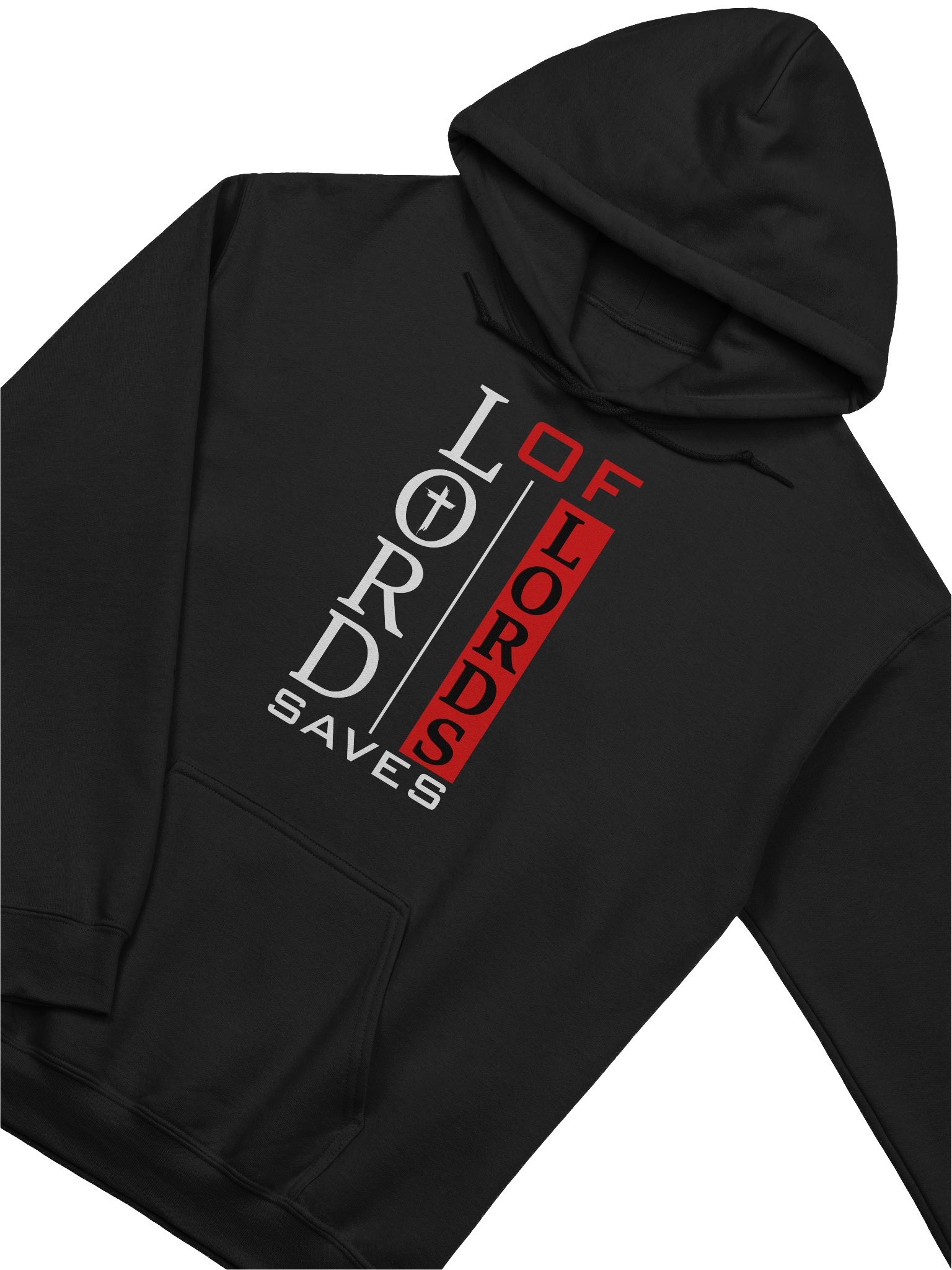 Lord of Lords Saves Christian Hoodie | Jesus Christ Faith Apparel | Bold Evangelism Hoodie for Believers product image (3)