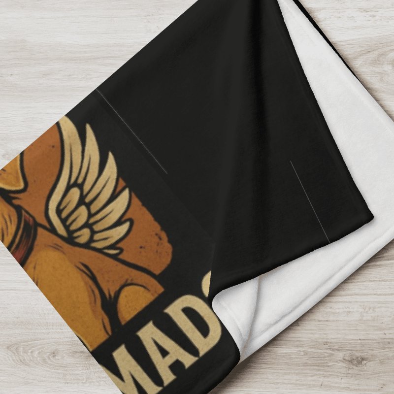 Mel’s Angels “I Lived. You Mad?” Throw Blanket product image (8)