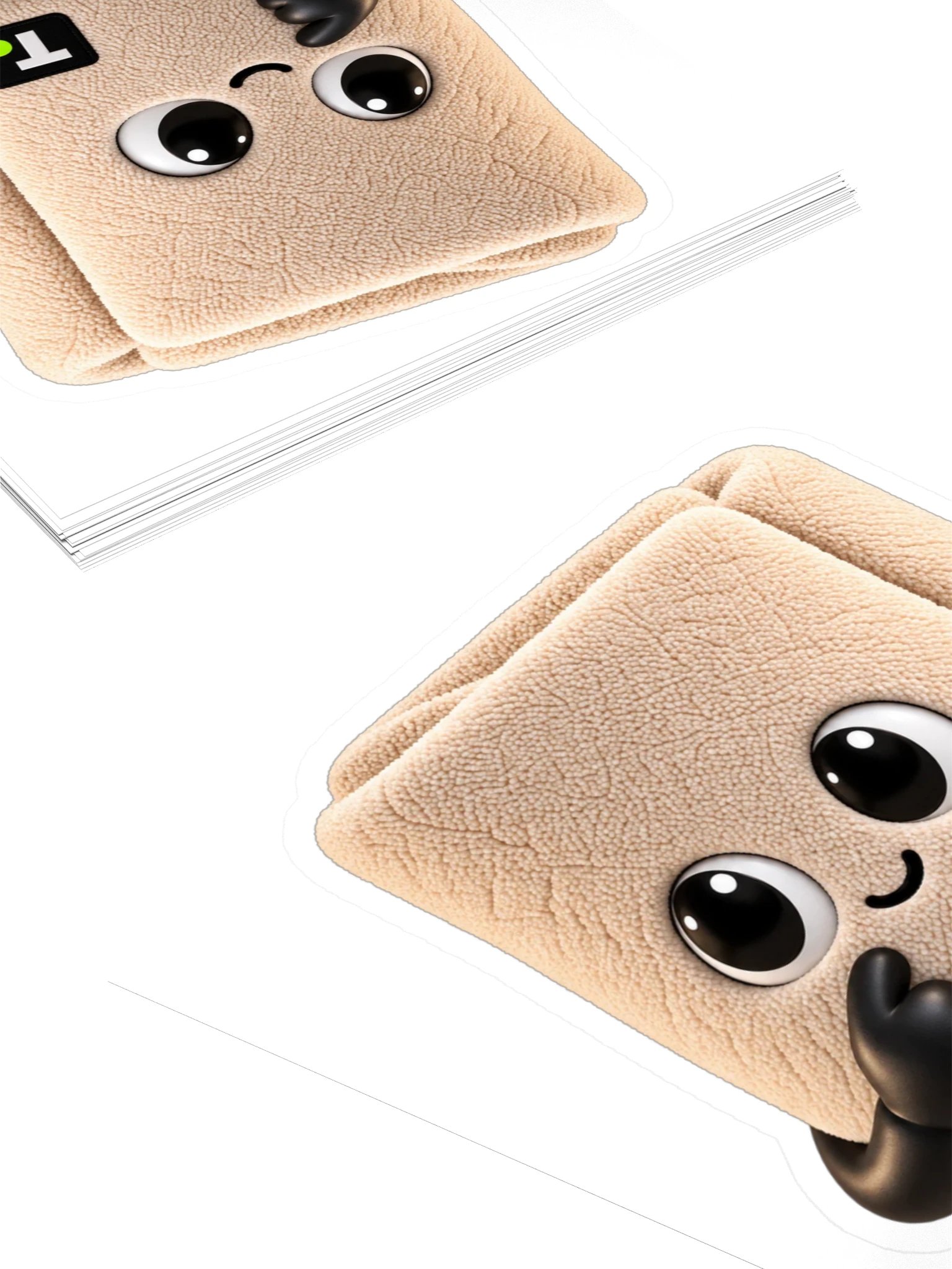 Towel Sticker, Thinking product image (4)