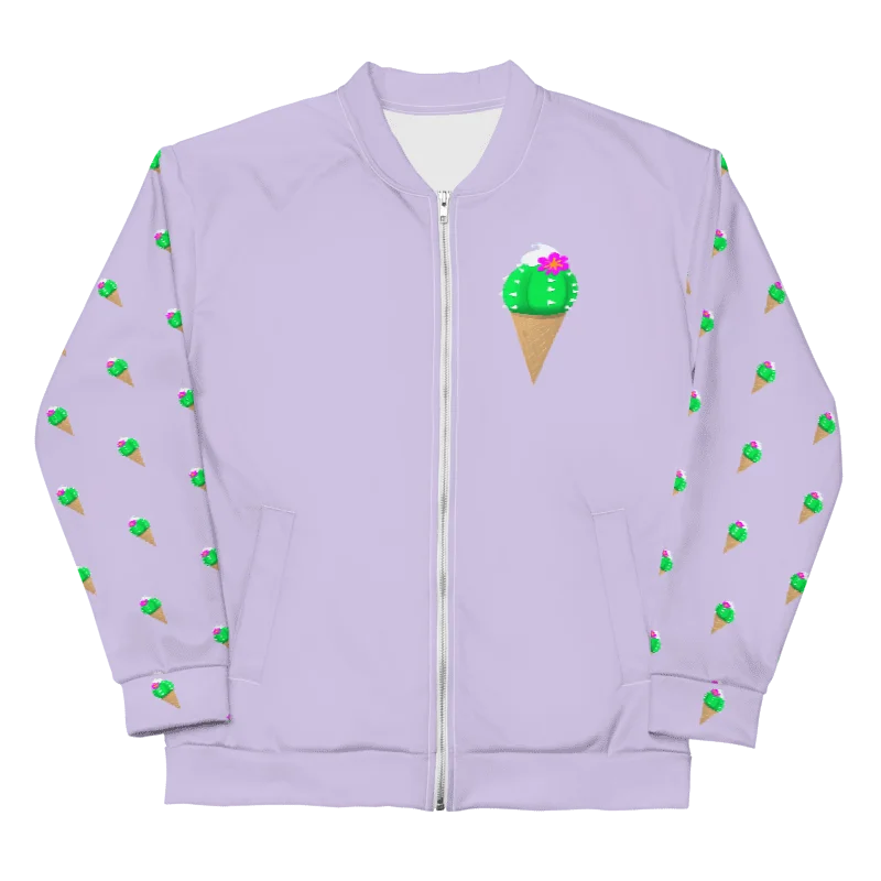 Cactus Cone Bomber Jacket - Lavender product image (1)