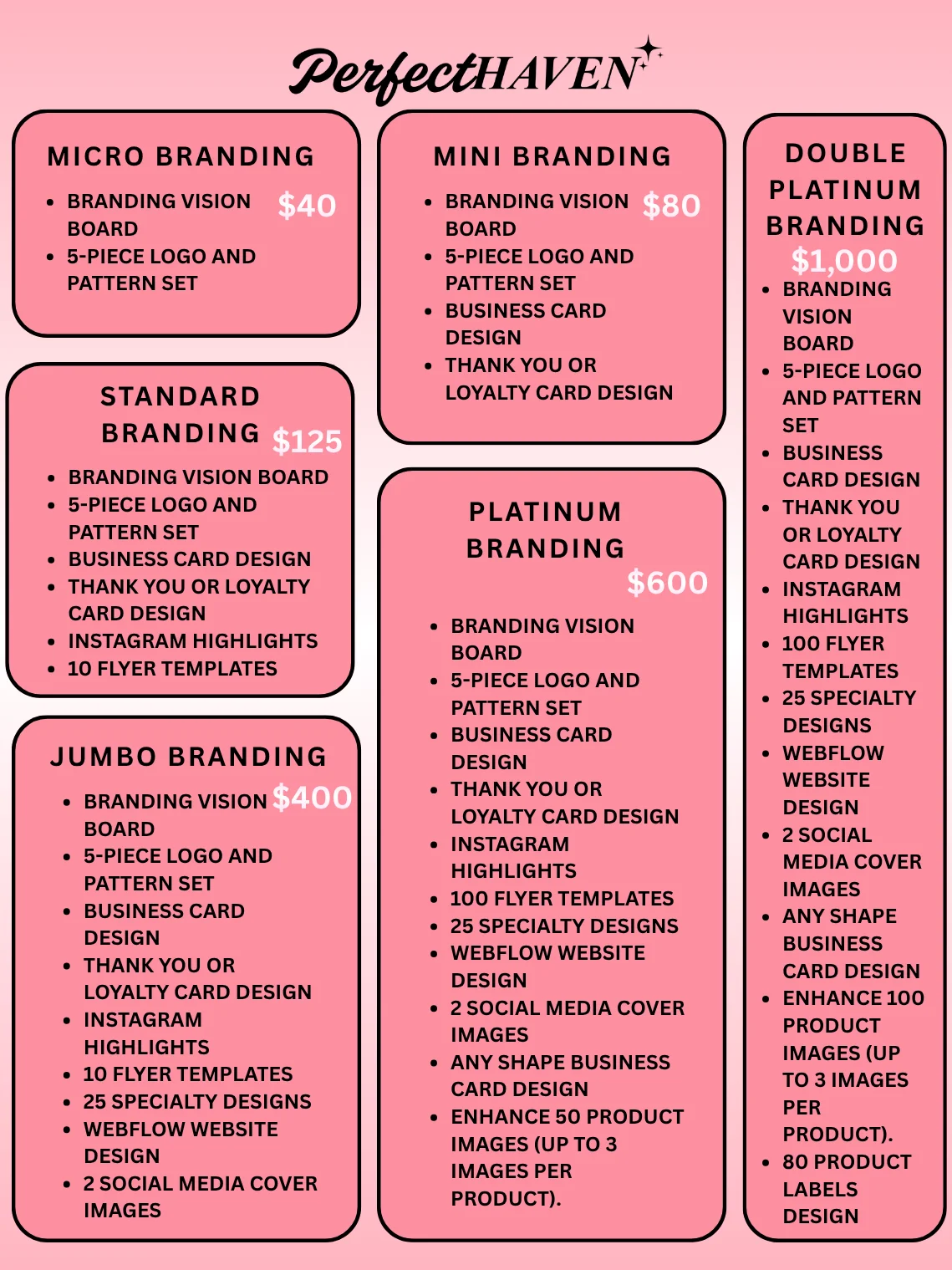 Custom Feminine Branding Sets - Made to Order Digital and Physical Product product image (2)