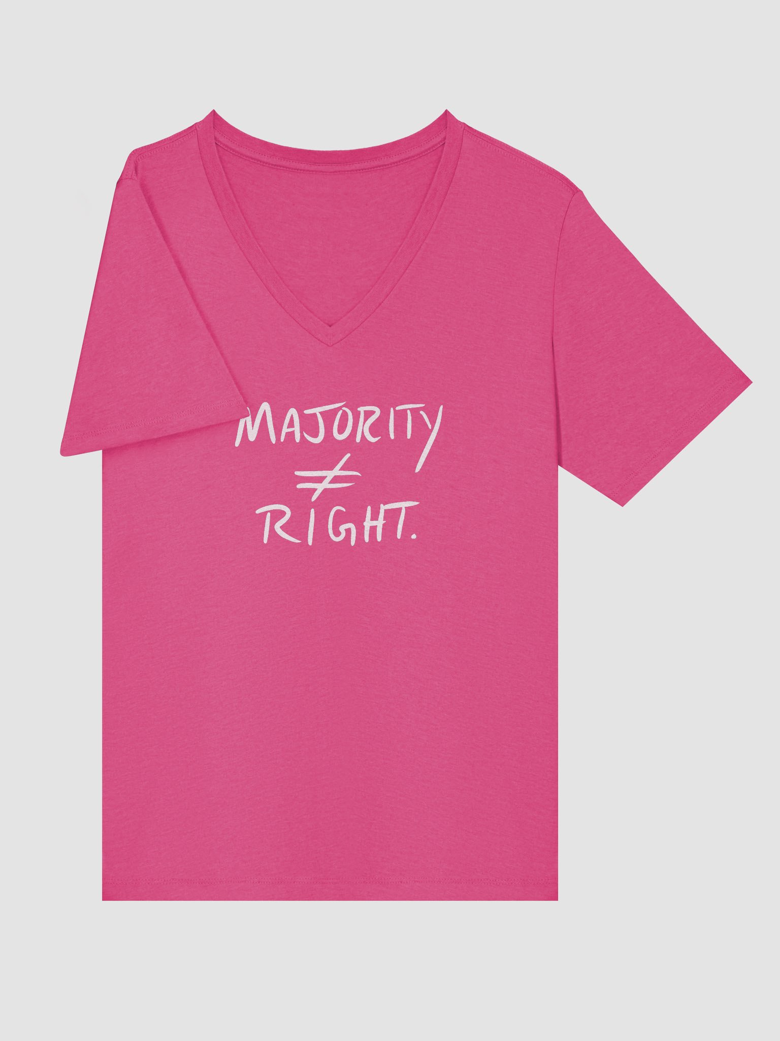 Majority ≠ Right V-Neck tee (white) product image (32)