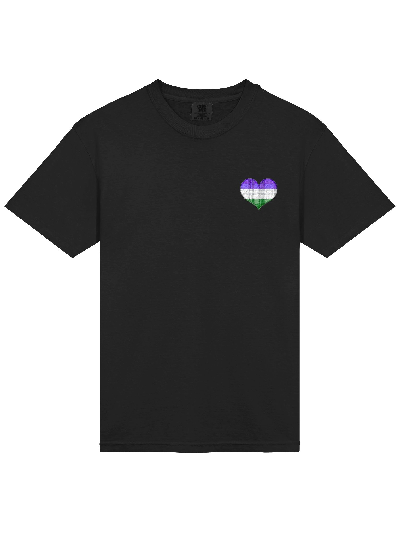 Gender Queer Flannel Heart Tee product image (3)