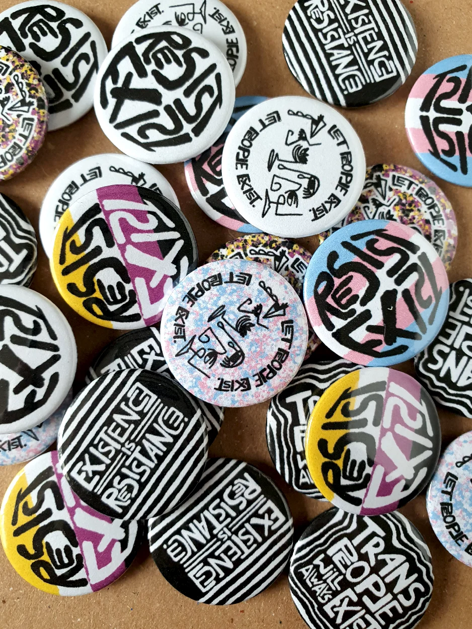 RESIST. EXIST. badges product image (3)