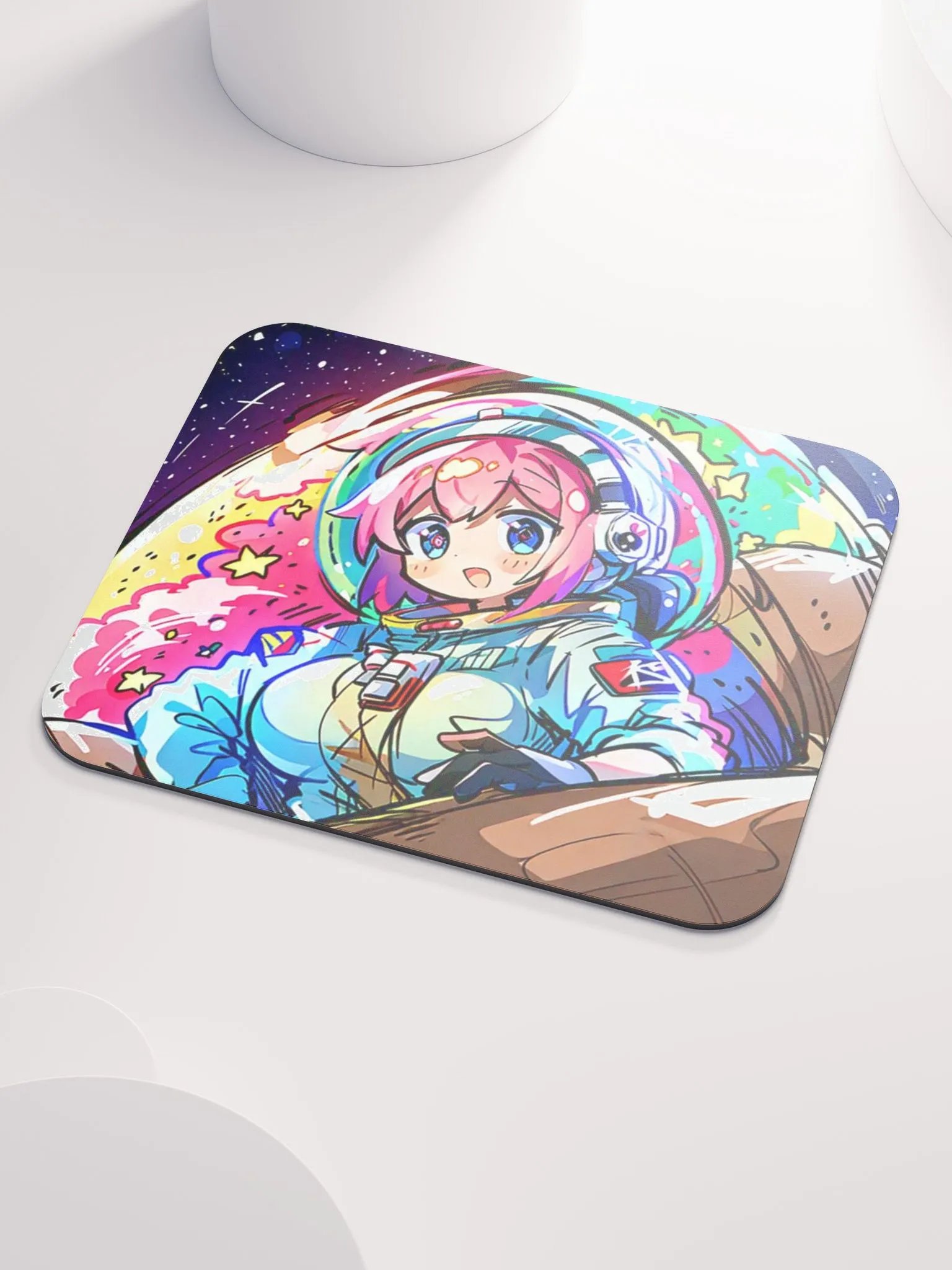 Cosmic Anime Astronaut Mouse Pad product image (3)