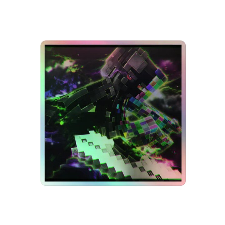 GlitchedMastery Holographic Sticker product image (2)