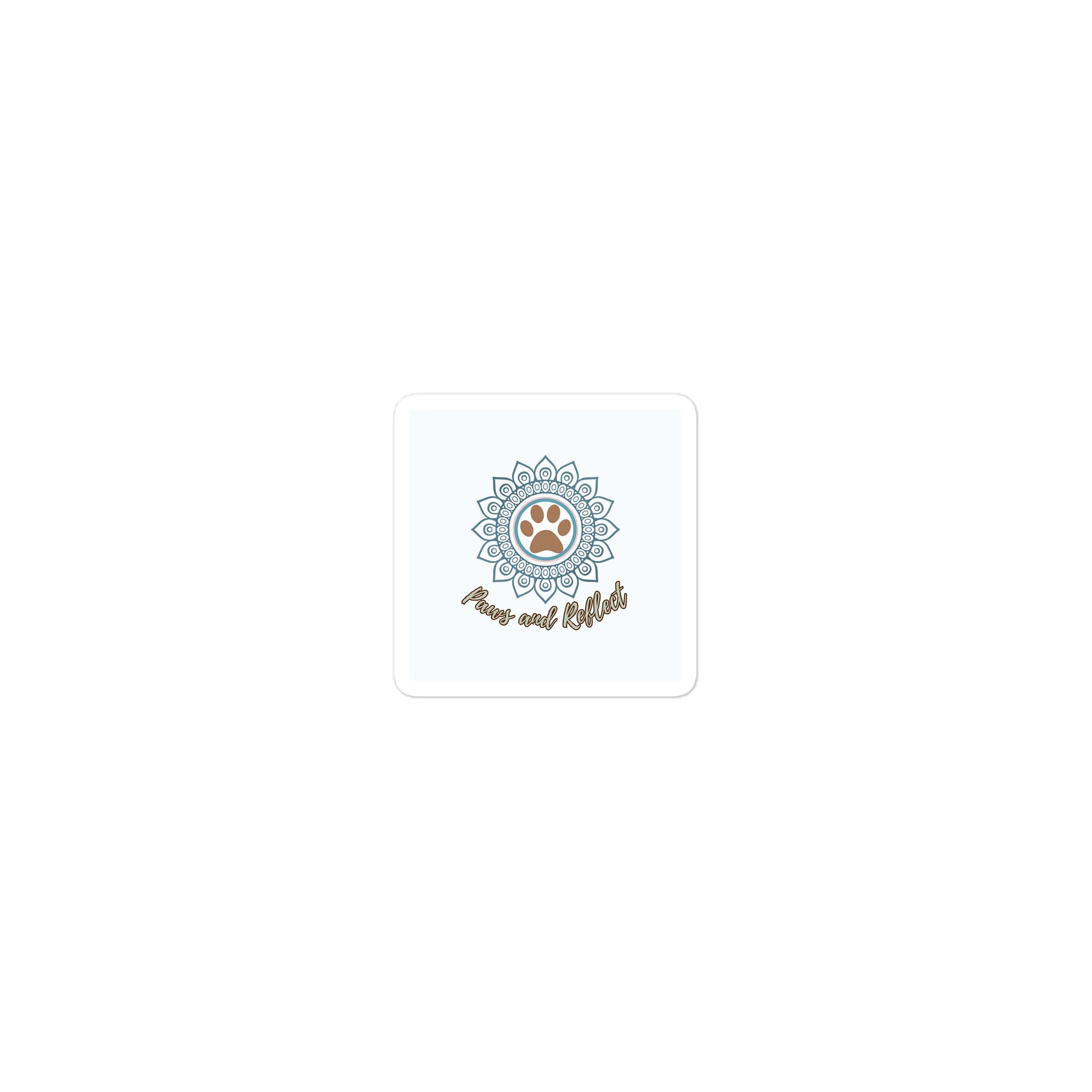 Paws & Reflect – Mindful Pet Lover Die-Cut Sticker product image (1)