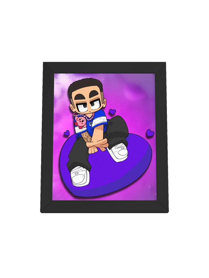 PURPLE HEARTZ Framed Poster product image (6)
