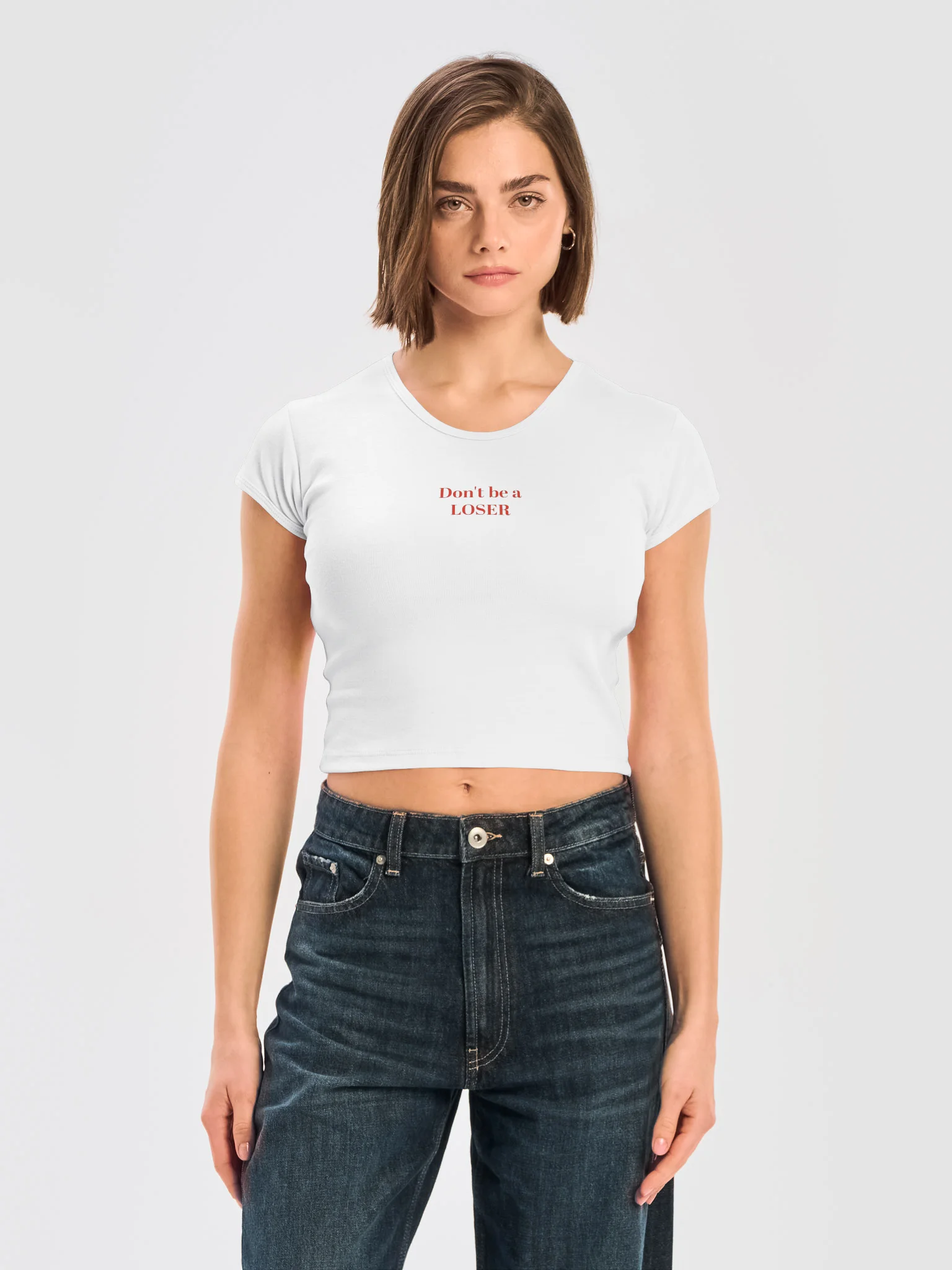 Don't be a LOSER womens baby tee product image (3)
