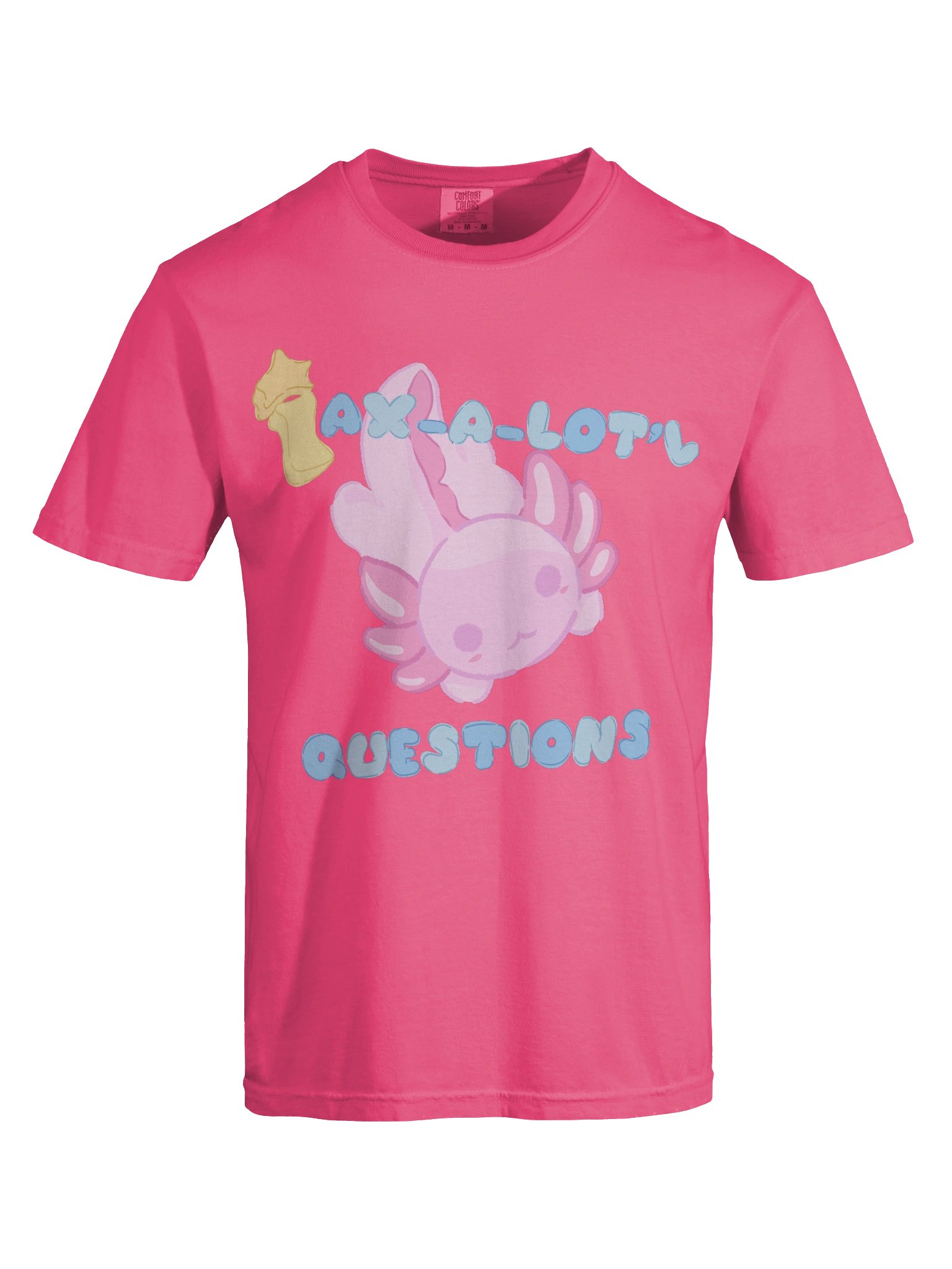 Ax-a-lot’l Questions Axolotl - Cartoon Tee product image (5)