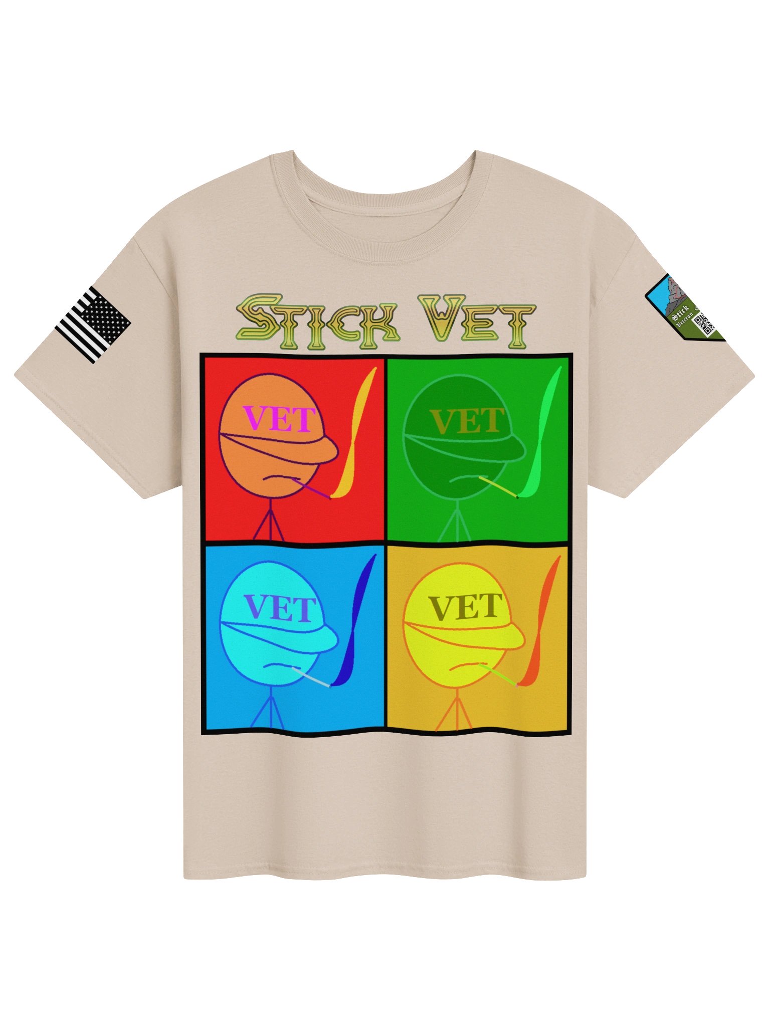 Retro Stick Vet Shirt product image (1)