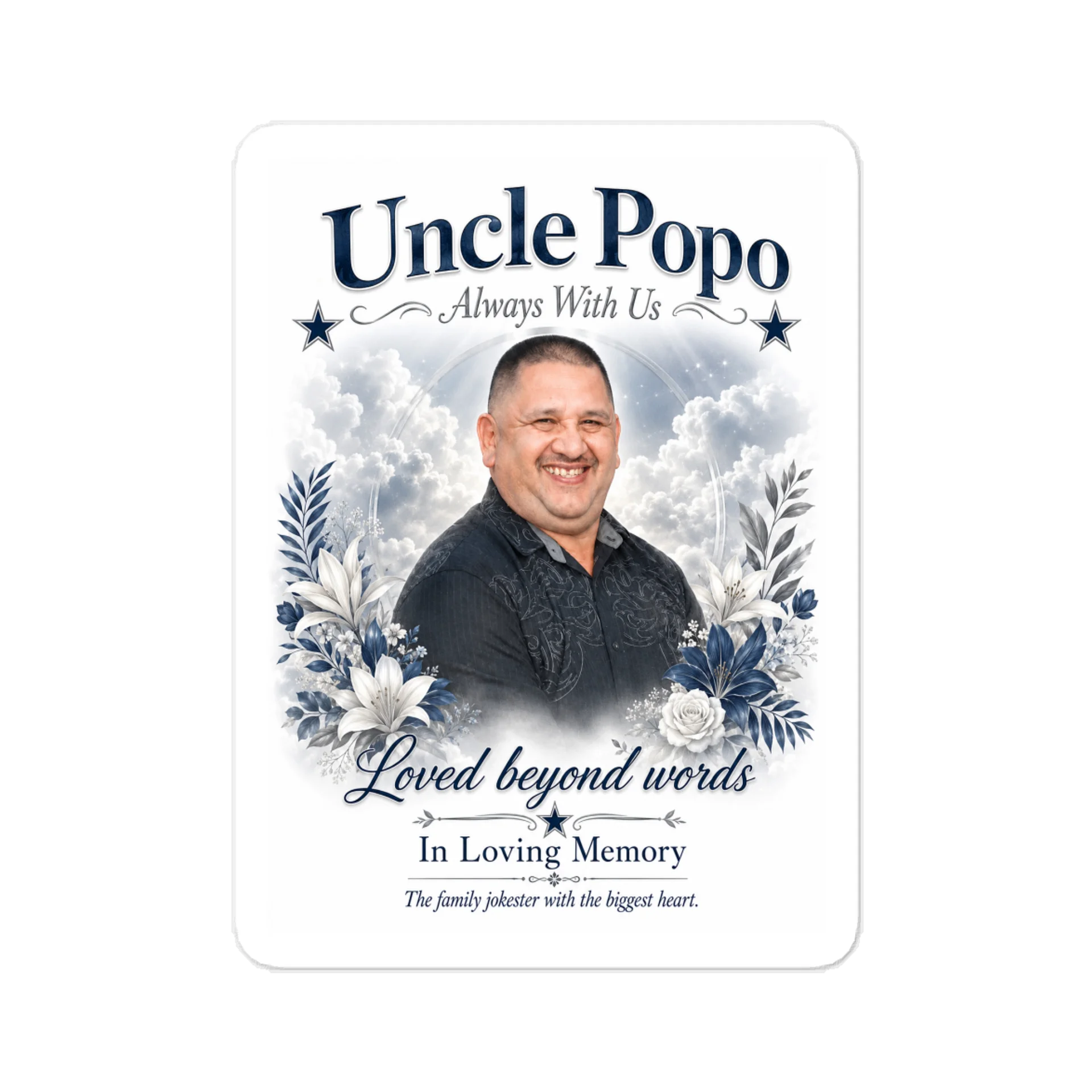 Adolfo “Uncle Popo” Family Legend Memorial Decal product image (1)