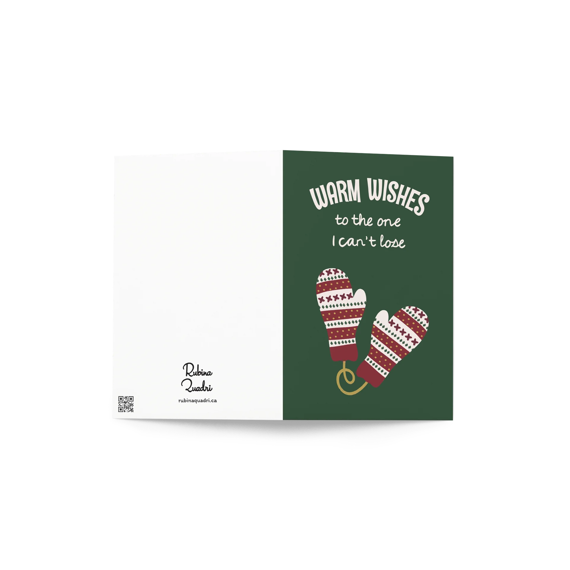 Warm Wishes (to the one I can't lose) Mittens | Red and Green product image (4)