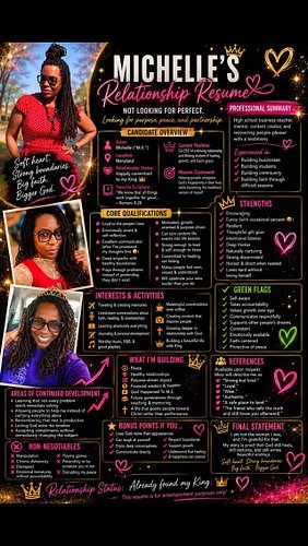 In the age of the internet, maybe we should see more things like a relationship or dating CV?  #relationshipadvice #dating #d...