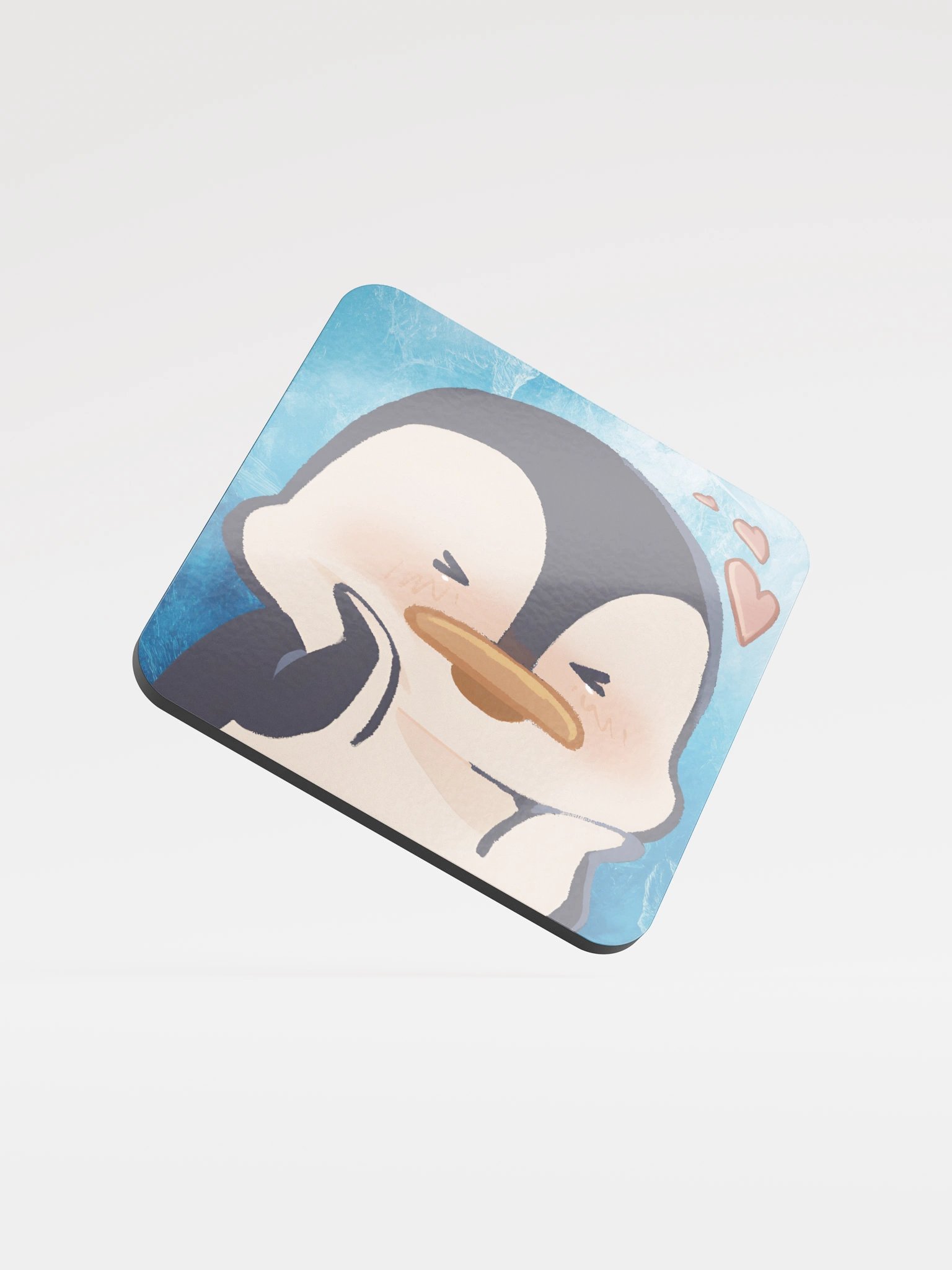 Blushy Penguin Coaster product image (1)
