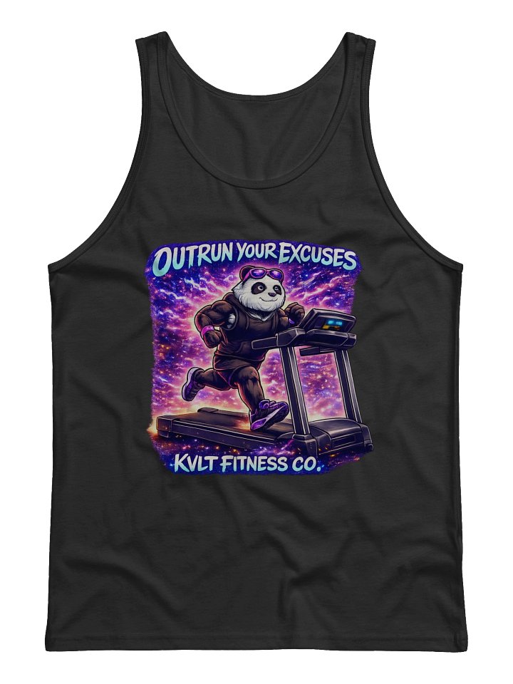 Outrun Your Excuses Panda Gym Tank product image (1)