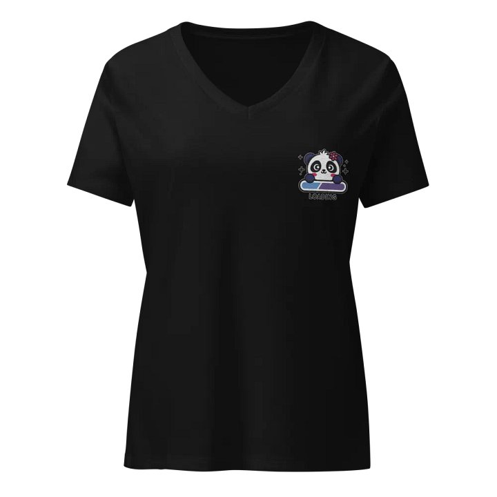 Loading Panda Embroidered V-Neck product image (33)