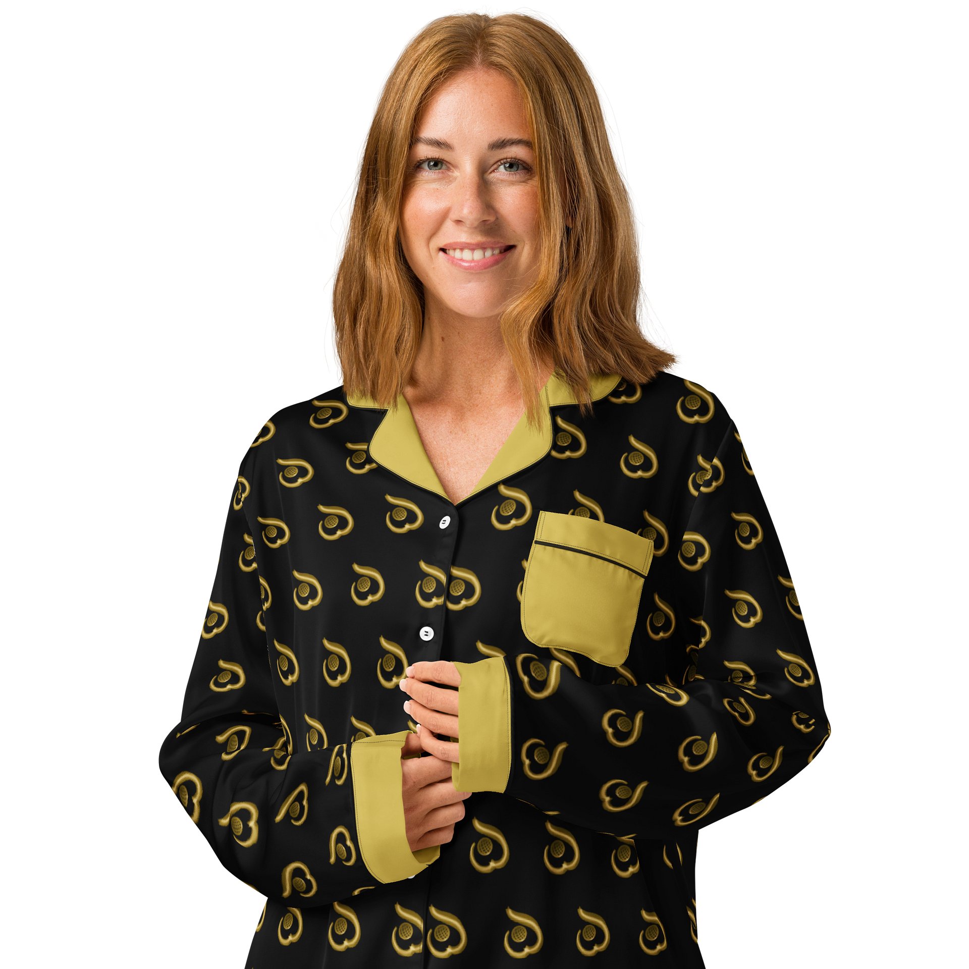 WILLOWISP Base Opp Patterned Long Sleeve Pajama Top product image (3)