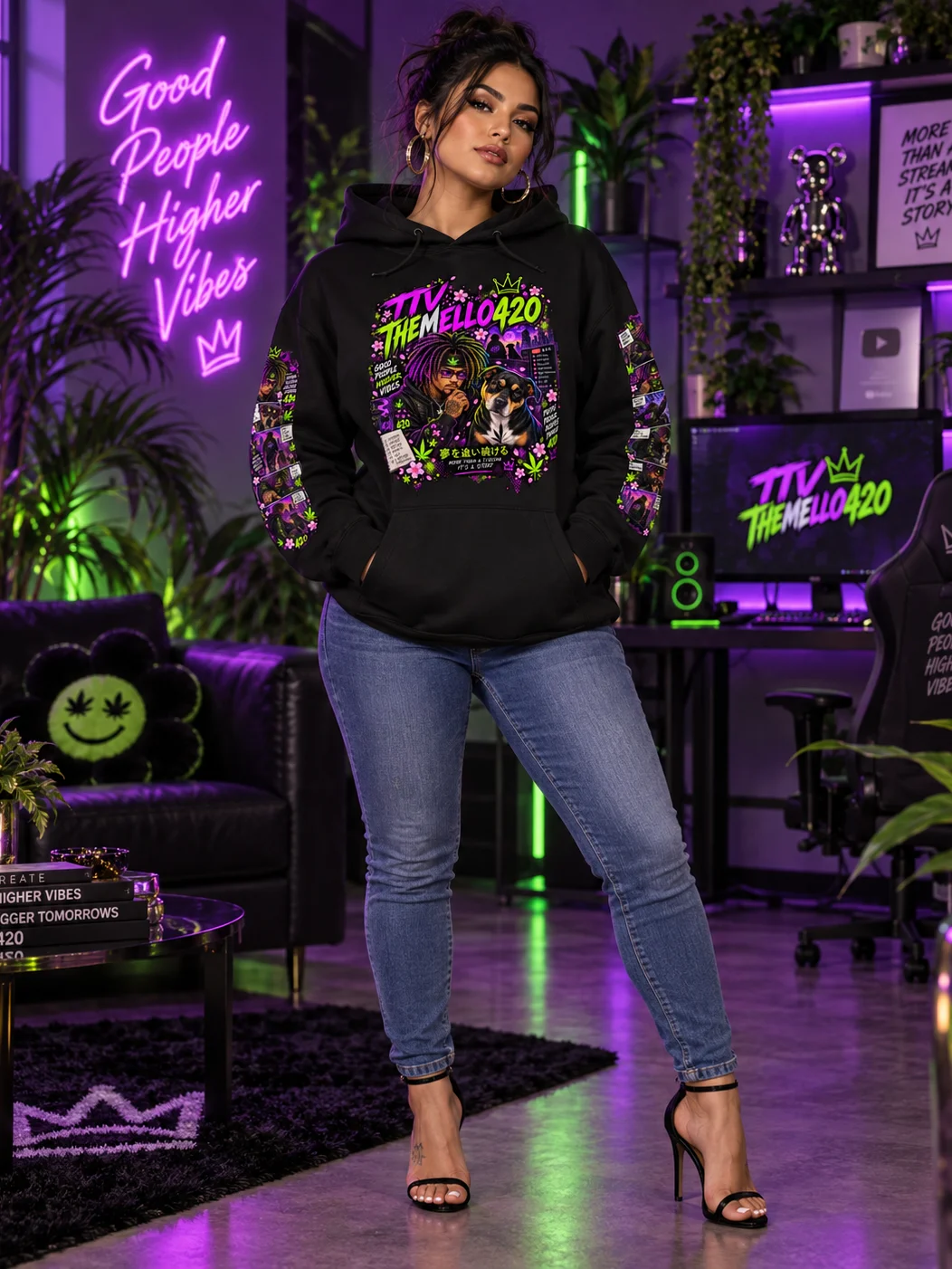 Mello’s World Comic Hoodie. product image (7)