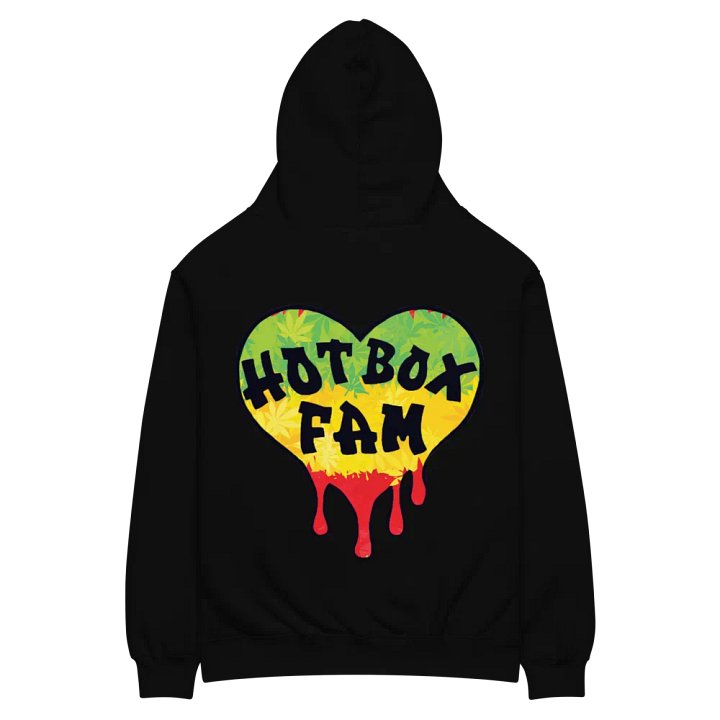 HOT BOX FAM RASTA HEART LOGO ON BACK product image (2)