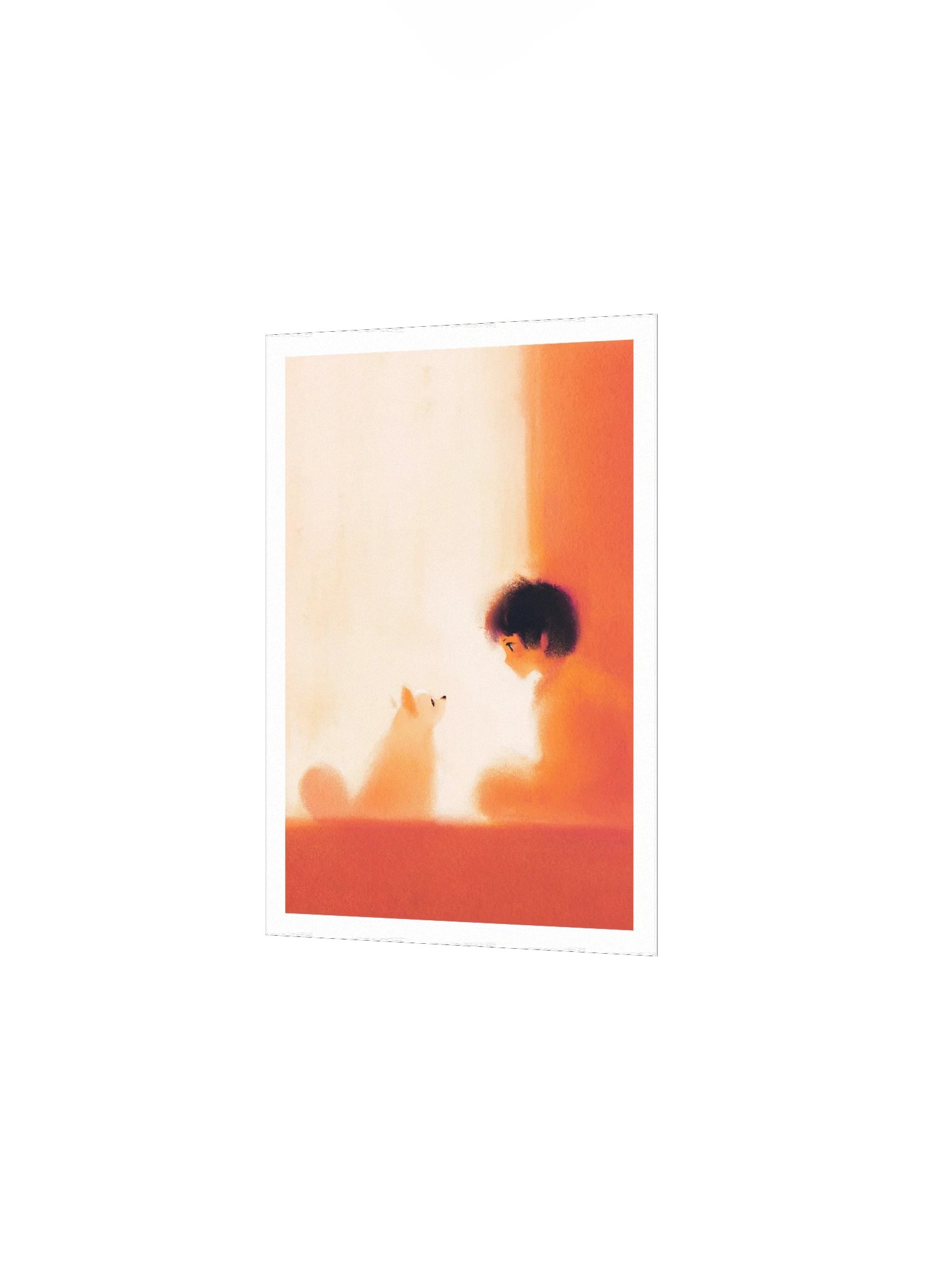 boy and puppy - print product image (4)