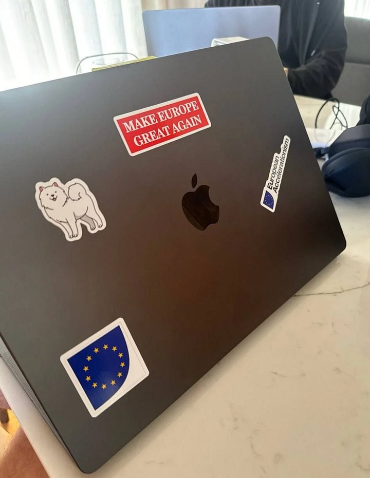 @levelsio stickers - glossy film product image (2)