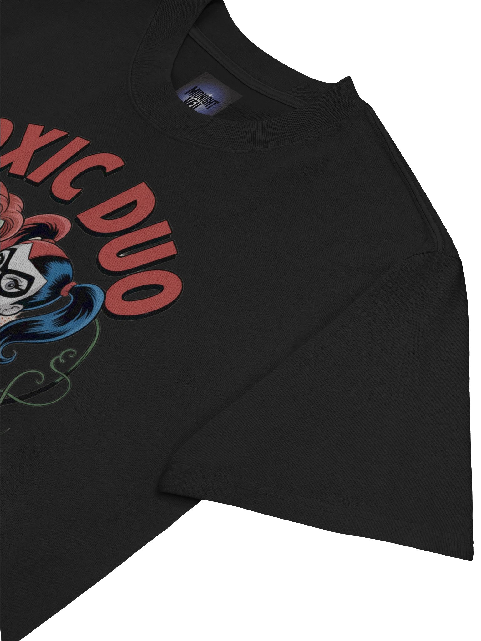 Venomous Vines: Poison Ivy & Harley Quinn Toxic Duo Oversized Faded T-Shirt product image (7)