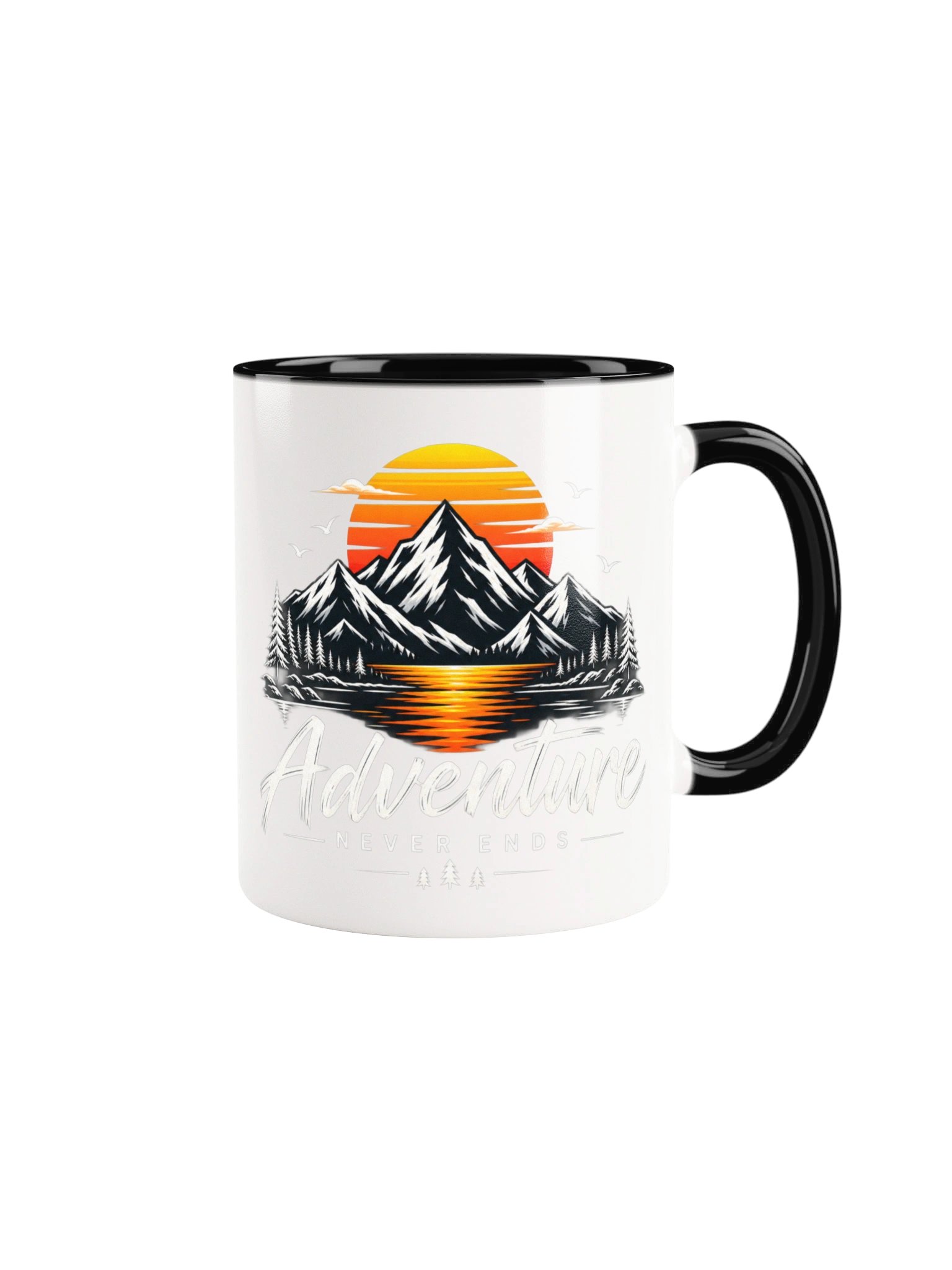 Mountain Sunset Mug – Japanese Inspired Adventure Coffee Cup for Nature Lovers product image (3)