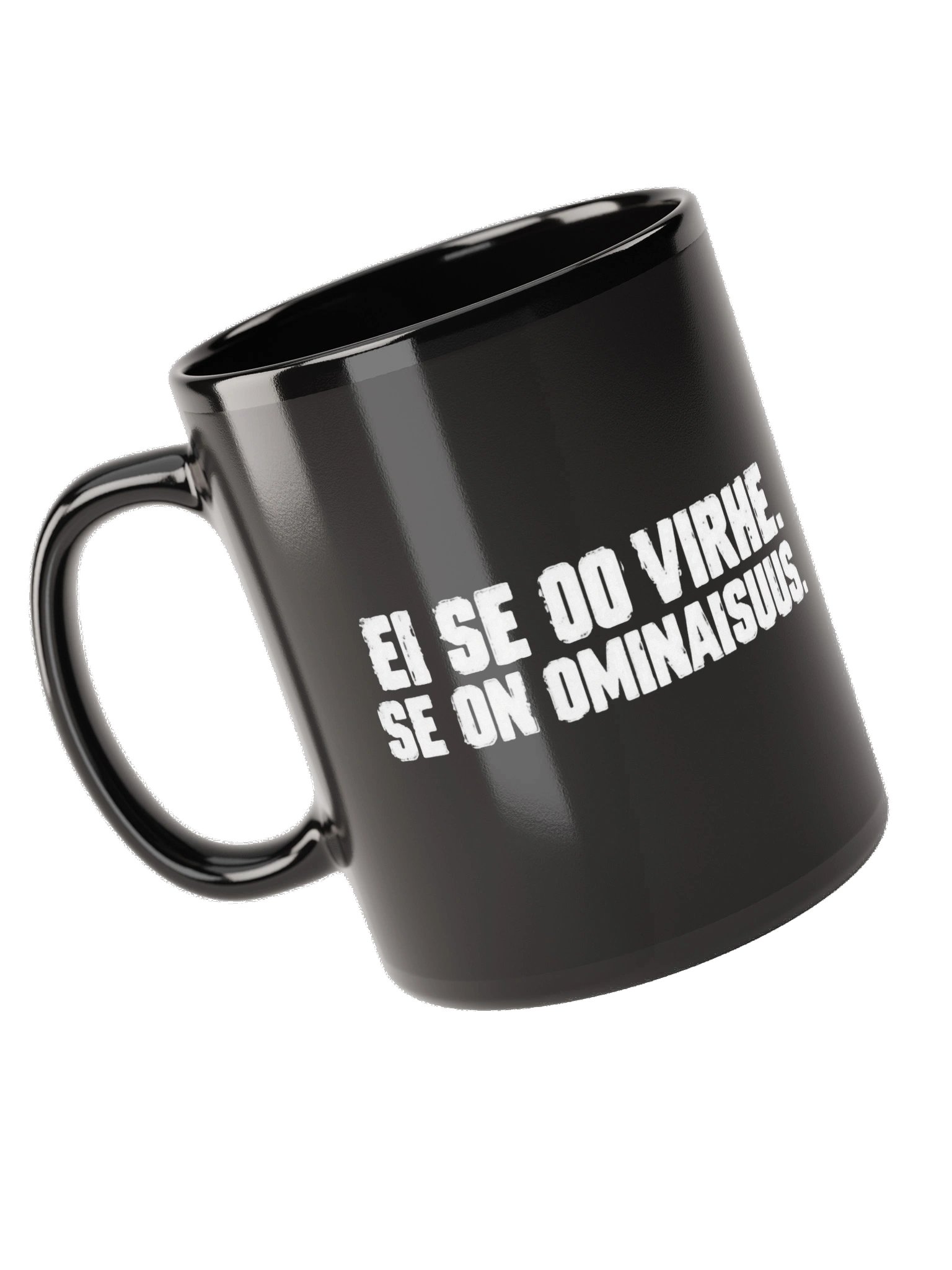 EI SE OO VIRHE - SE ON OMINAISUUS | Musta kahvimuki product image (10)